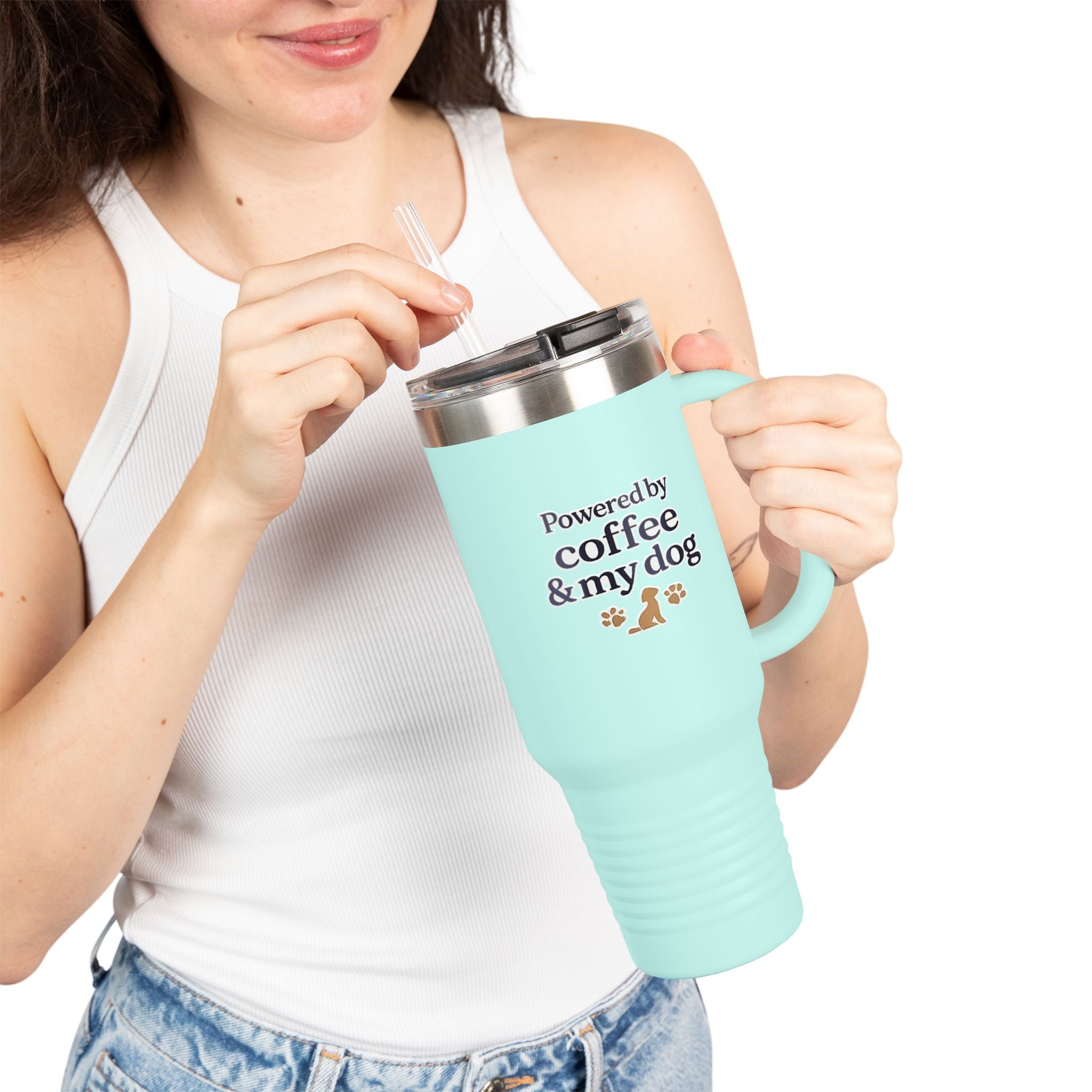 Saved by Coffee & My Dog 40oz Tumbler