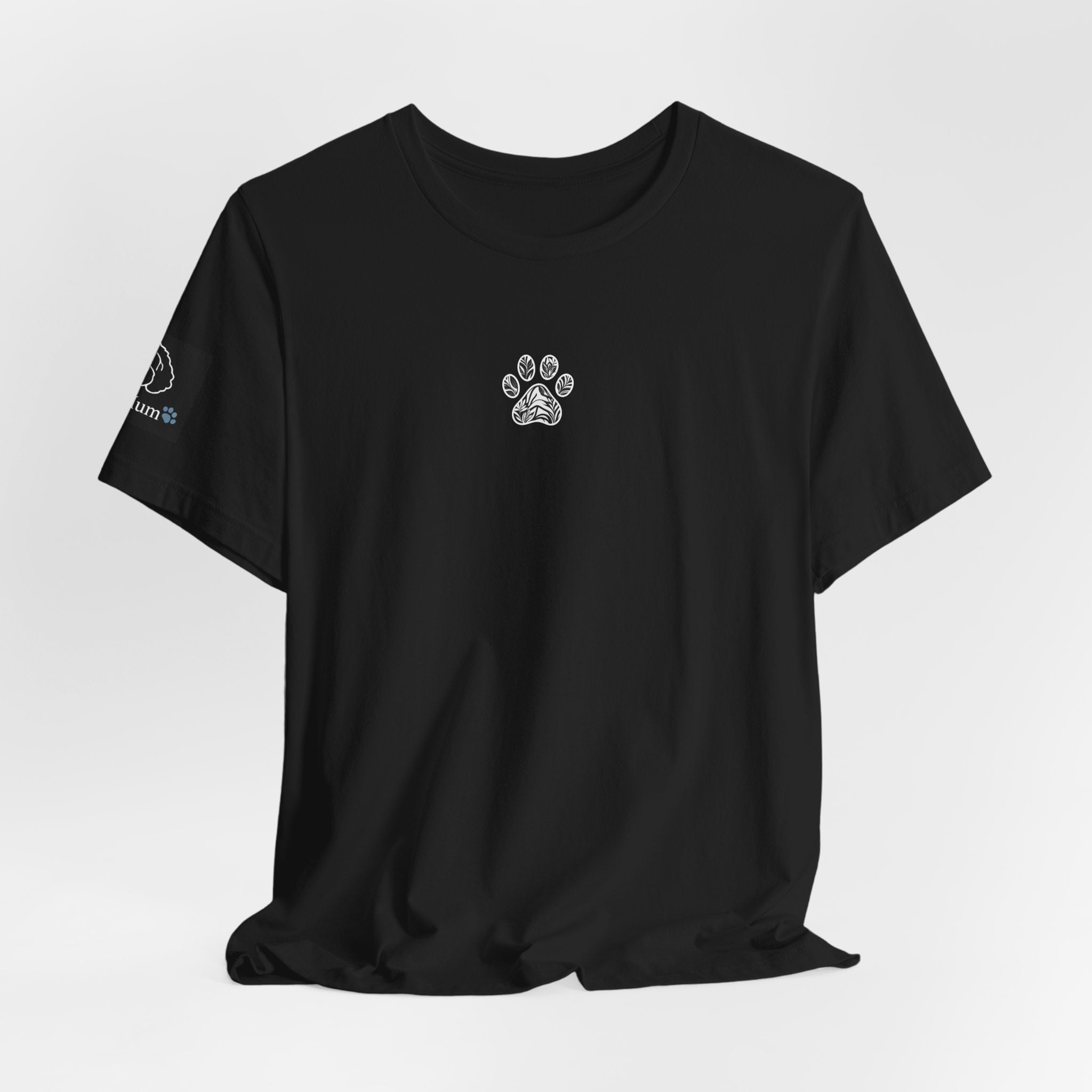 Dog Mum T-Shirt — Cute Cavoodle Illustration & Paw Print Floral Design