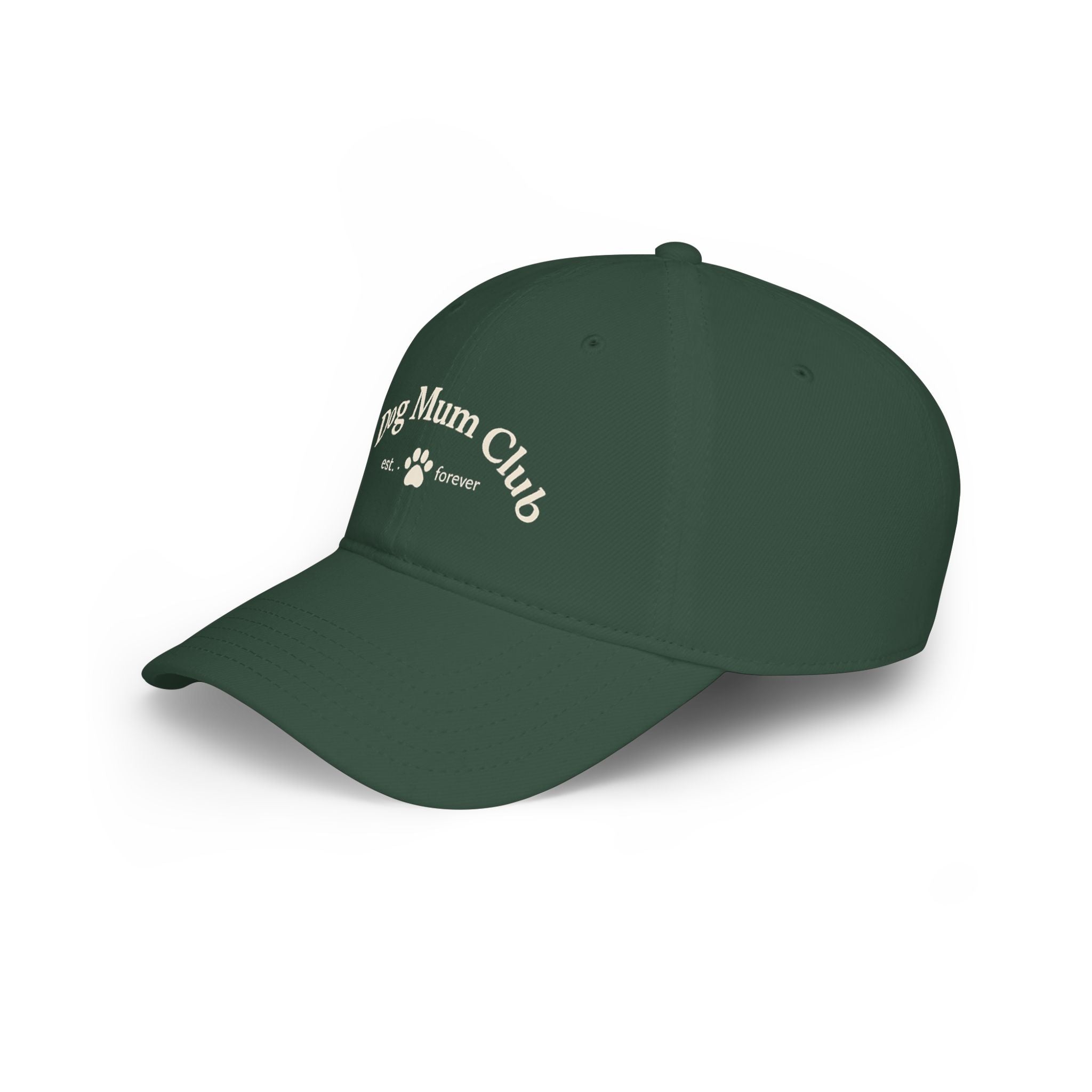 Dog Mum Club Baseball Cap – Cute Paw Print Low Profile Hat for Dog Lovers