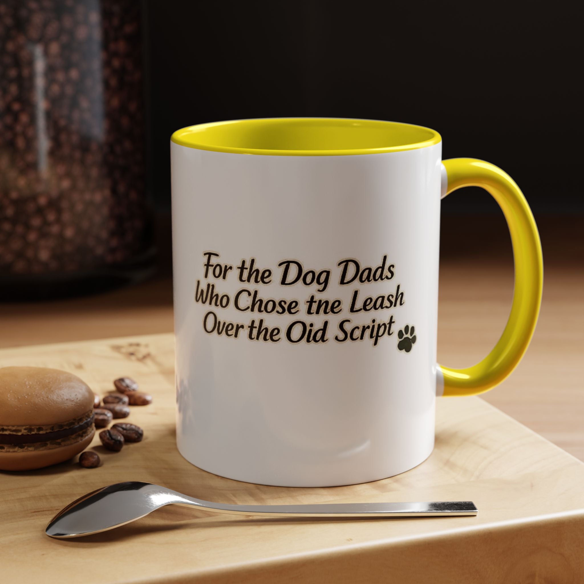 Dog Dad Coffee Mug – "For the Dog Dads Who Chose the Leash Over the Old Script" Accent Mug
