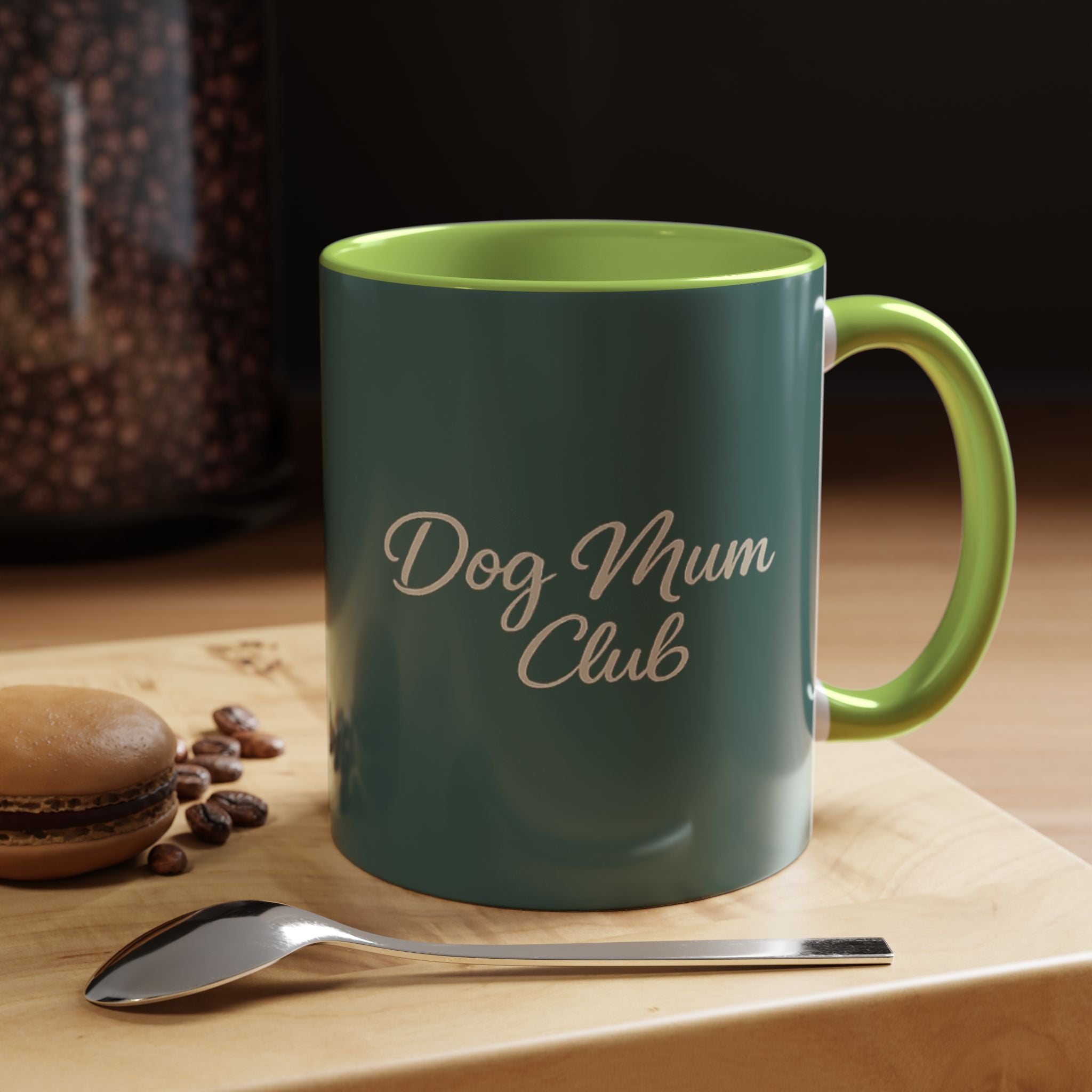 Dog Mum Coffee Mug – “Cuddles. Coffee. Conscious Living.” Accent Mug