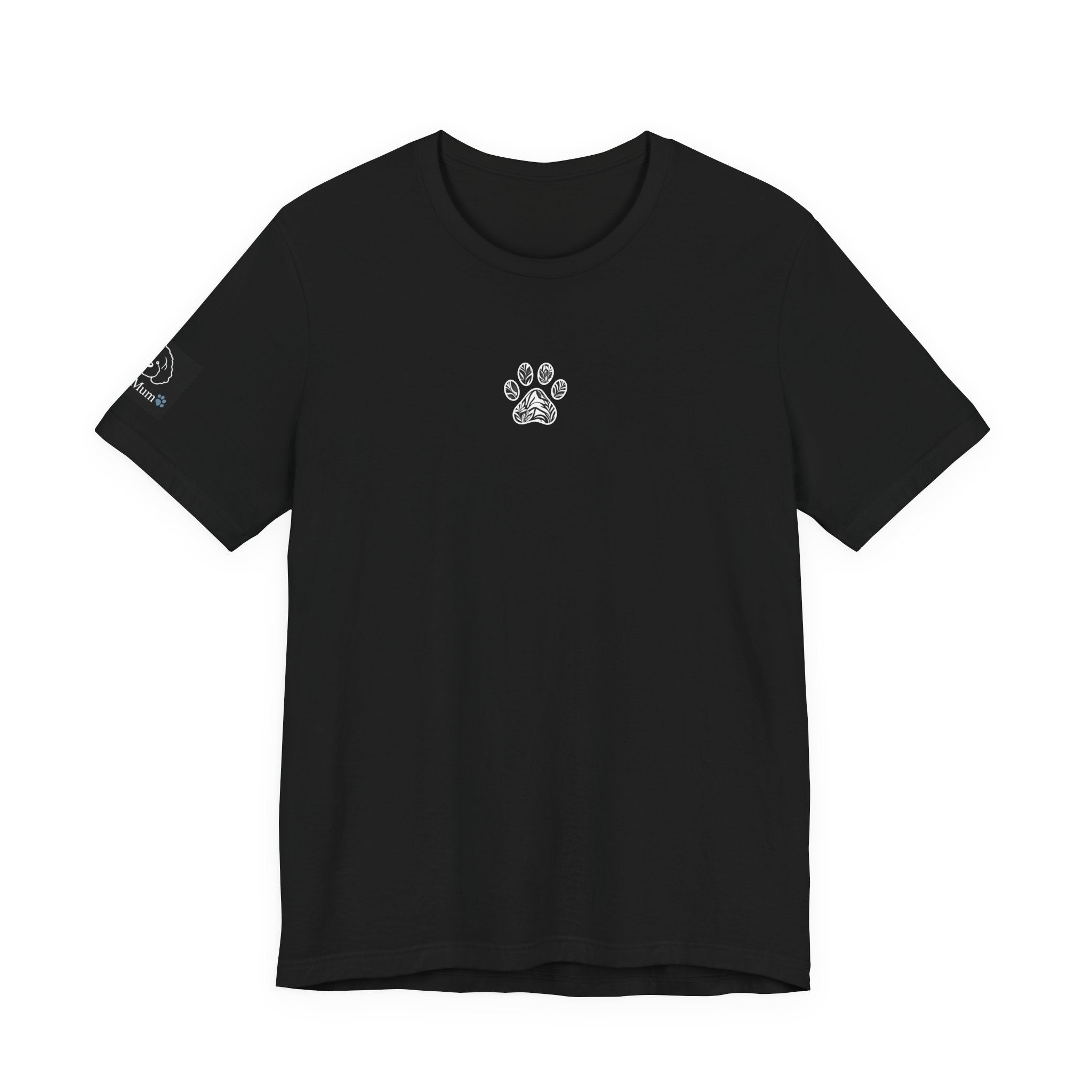 Dog Mum T-Shirt — Cute Cavoodle Illustration & Paw Print Floral Design