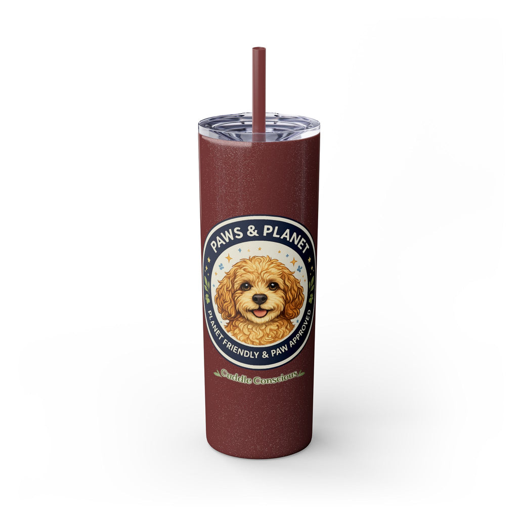Cuddles Coffee Conscious Logo Pup Design Copy of 20oz Skinny Tumbler