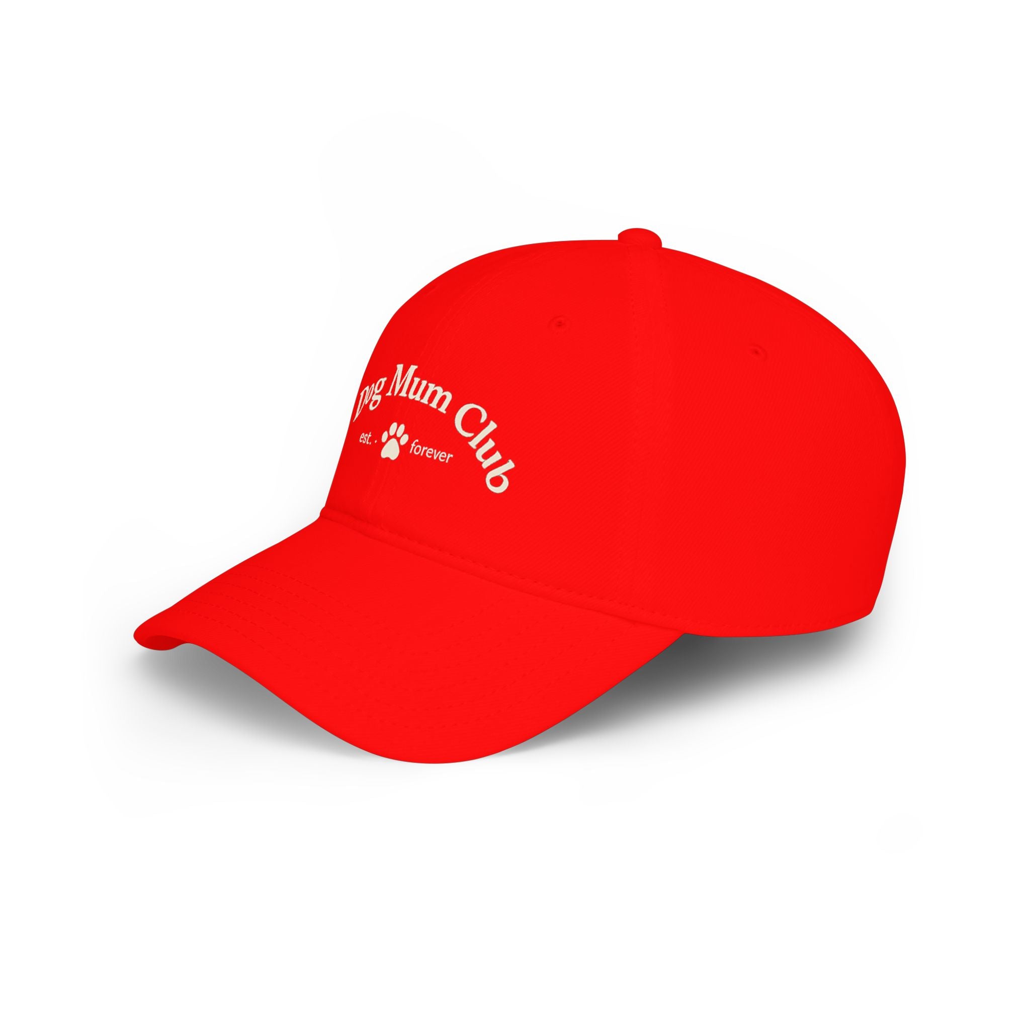 Dog Mum Club Baseball Cap – Cute Paw Print Low Profile Hat for Dog Lovers