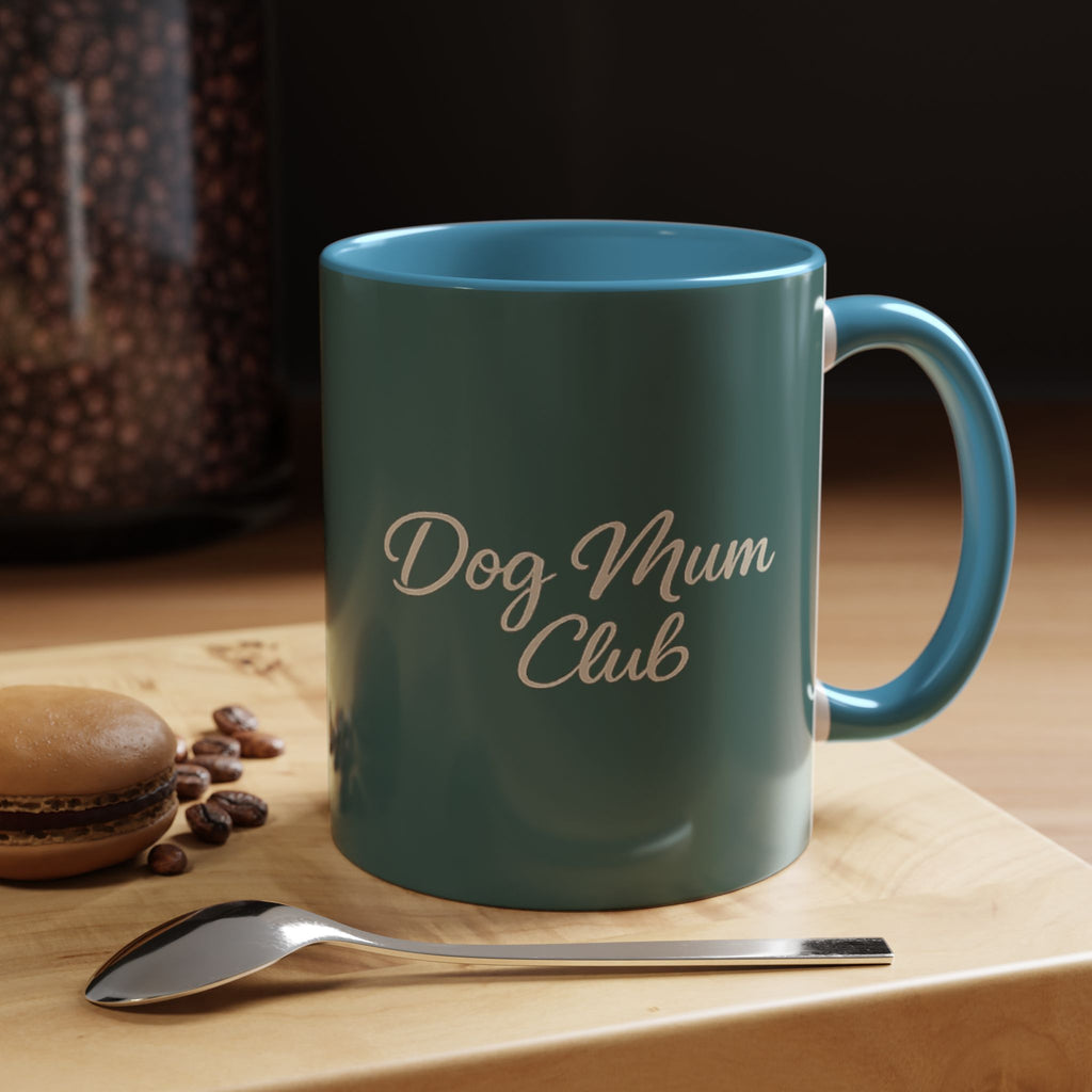 Dog Mum Coffee Mug – “Cuddles. Coffee. Conscious Living.” Accent Mug