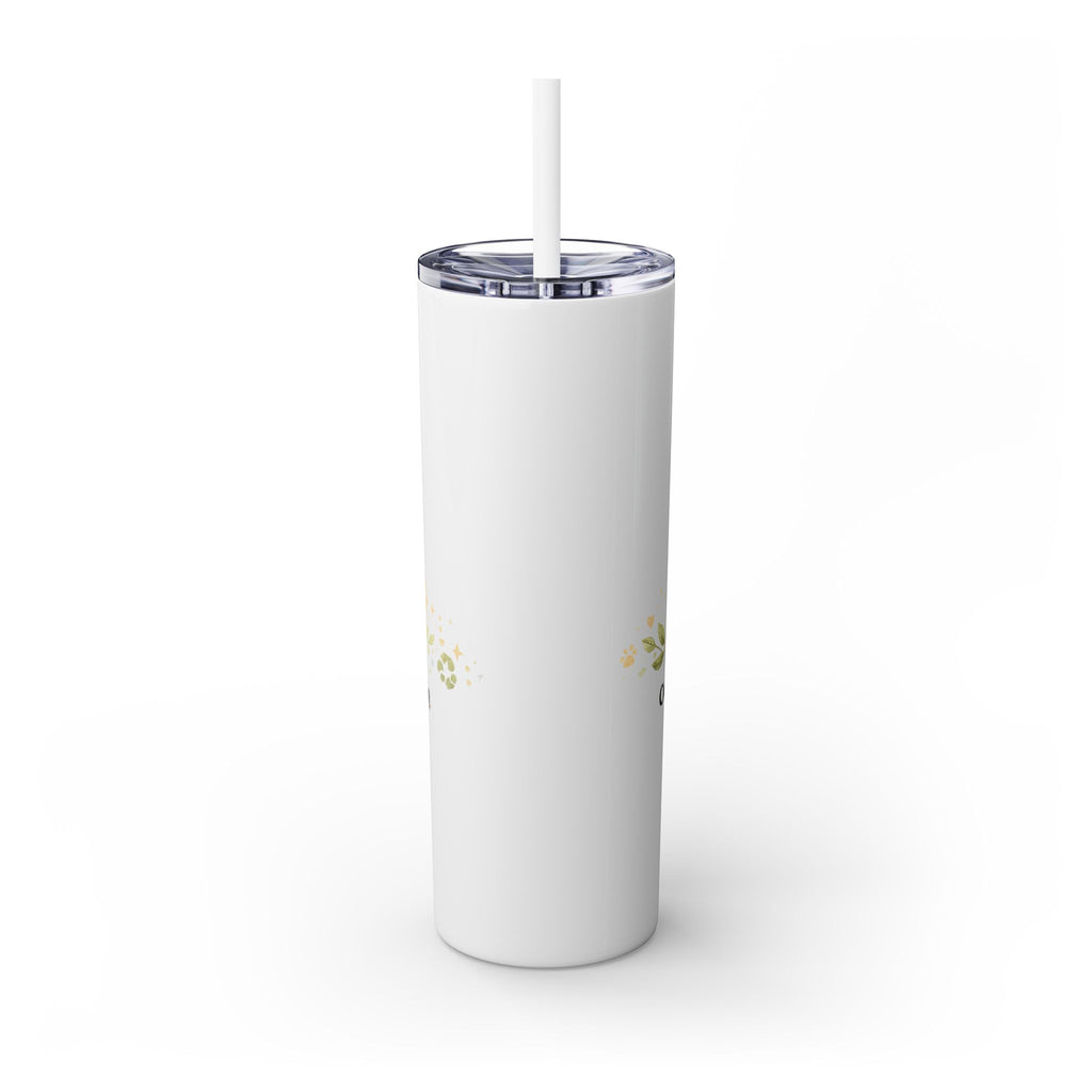 Cuddles Coffee Conscious Pup Design 20oz Skinny Tumbler