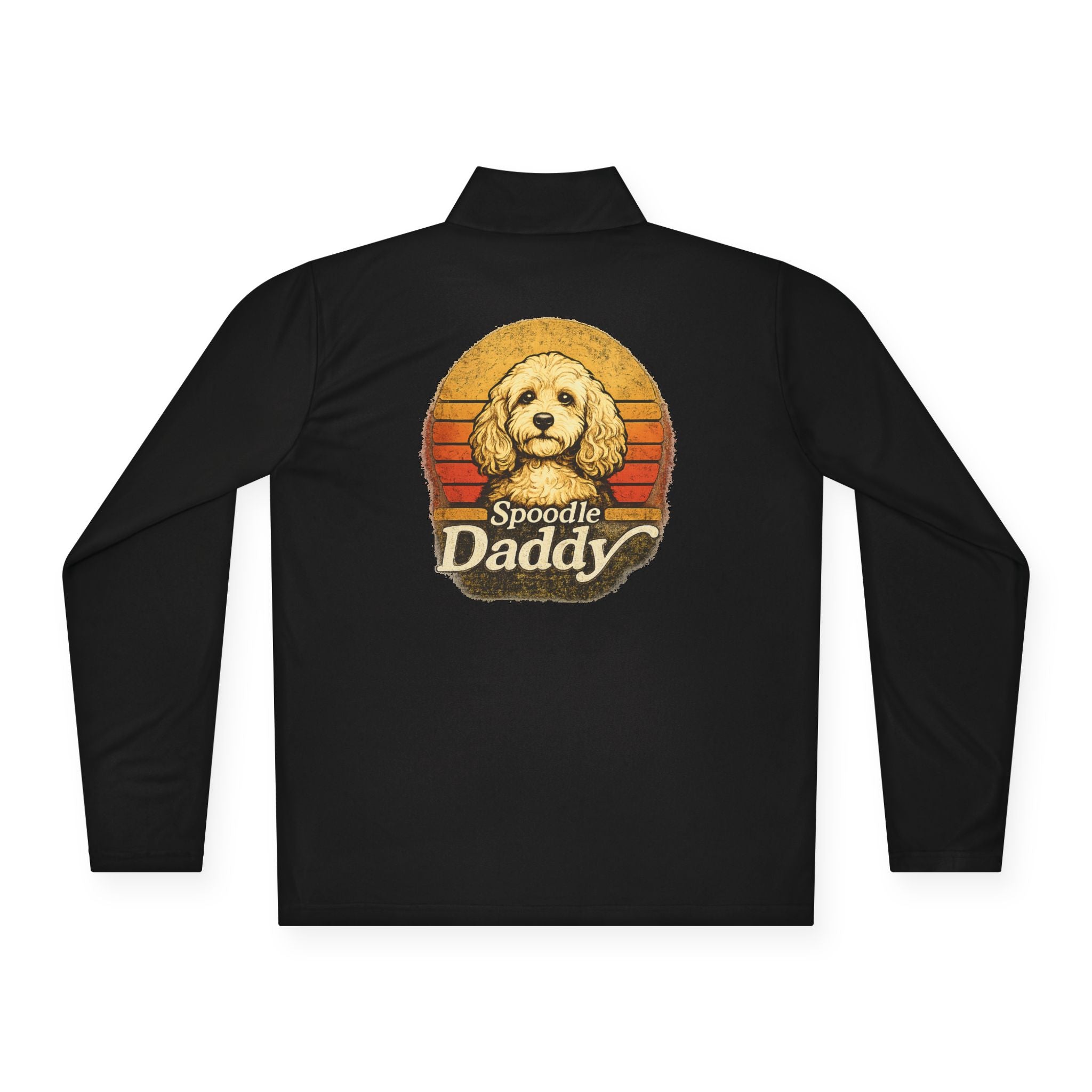 Spoodle Daddy Retro Sunset Quarter-Zip Pullover