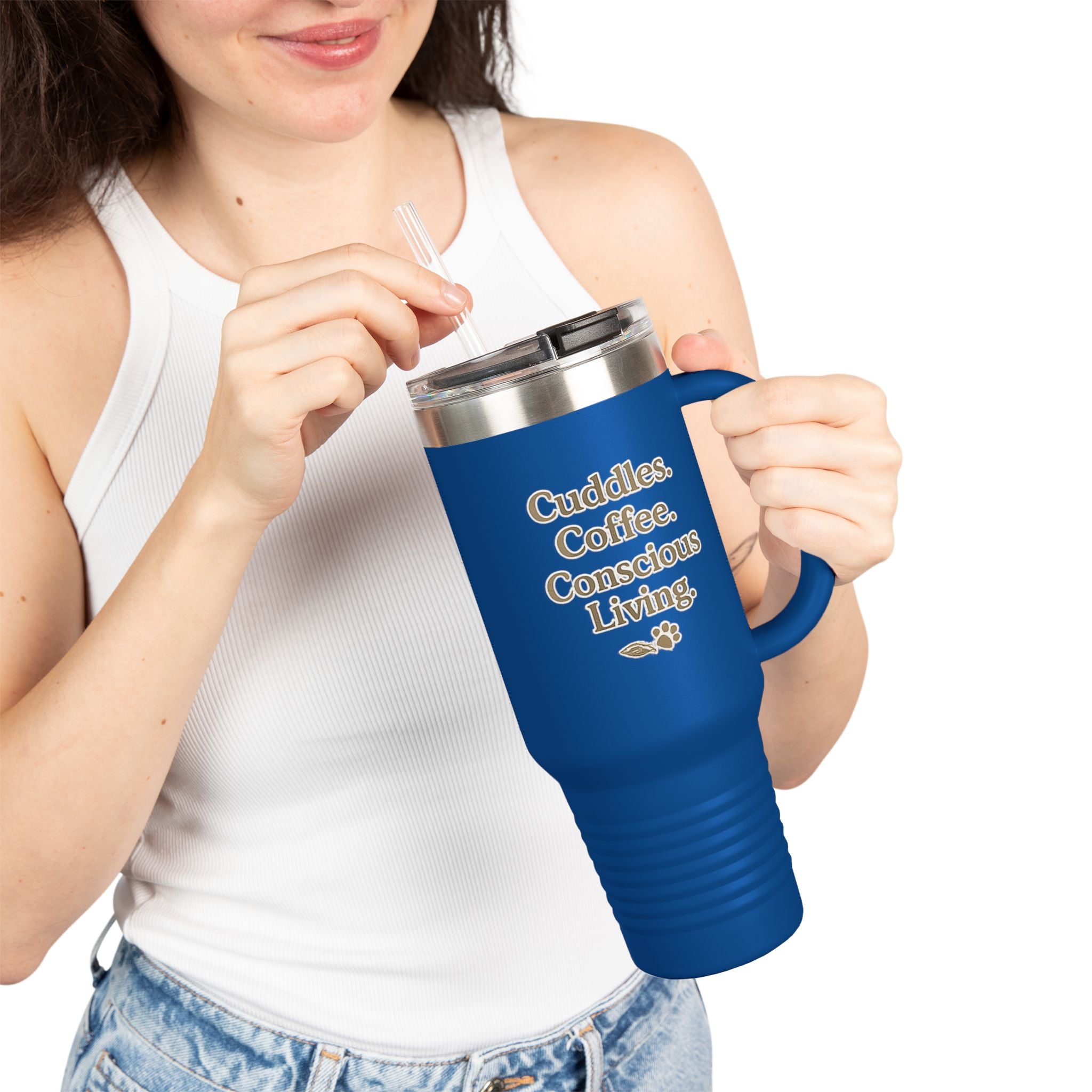 Cuddles & Coffee Conscious Living Tumbler