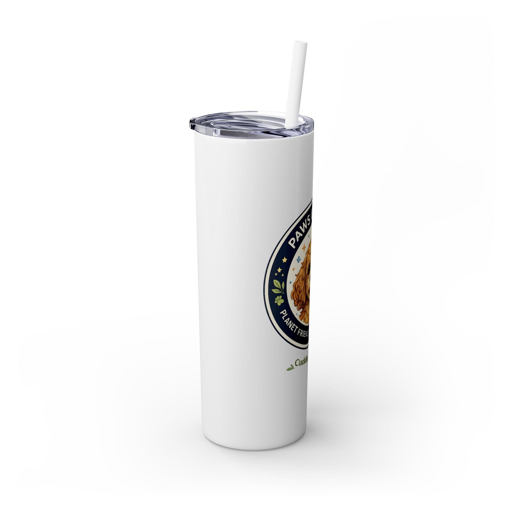 Cuddles Coffee Conscious Logo Pup Design Copy of 20oz Skinny Tumbler