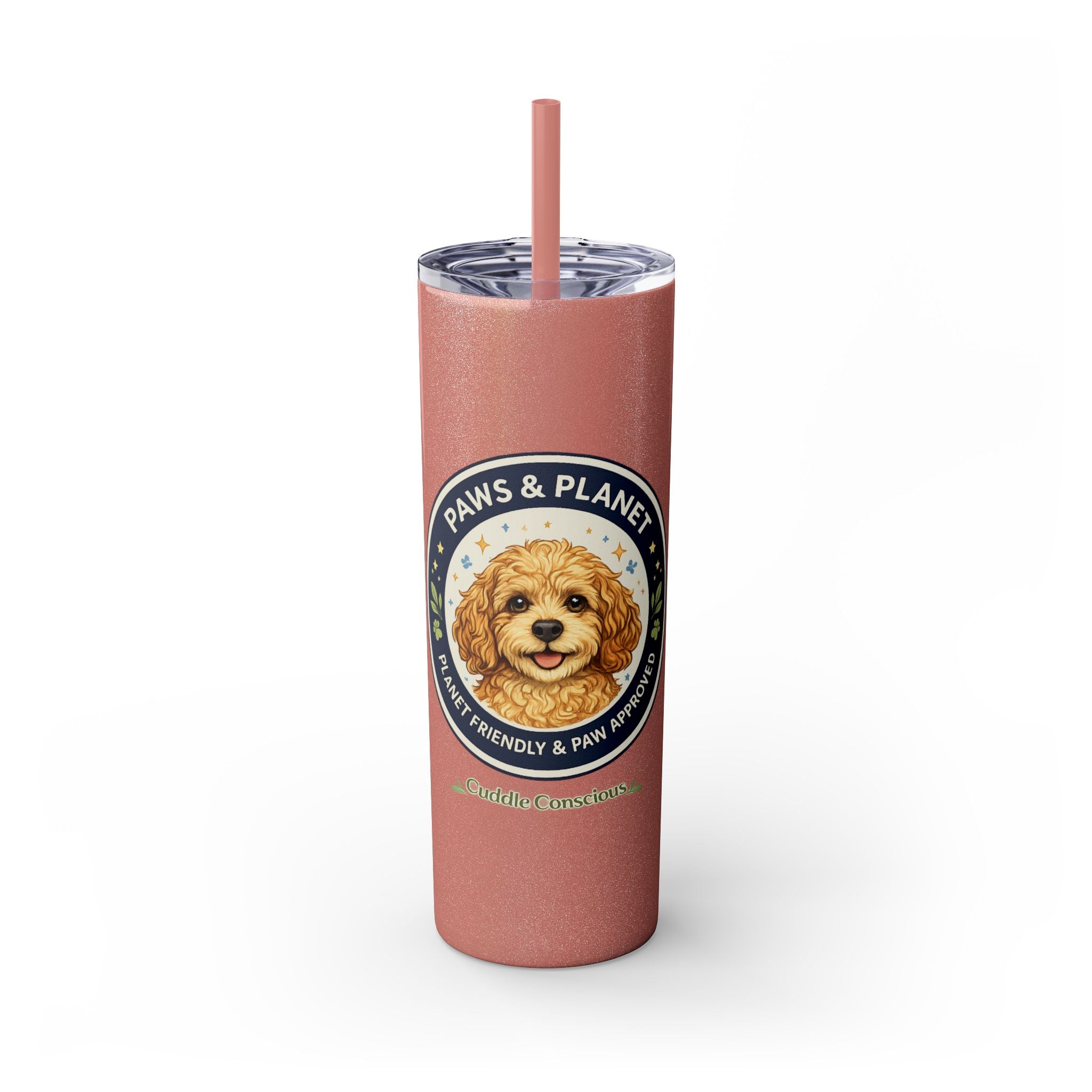 Cuddles Coffee Conscious Logo Pup Design Copy of 20oz Skinny Tumbler