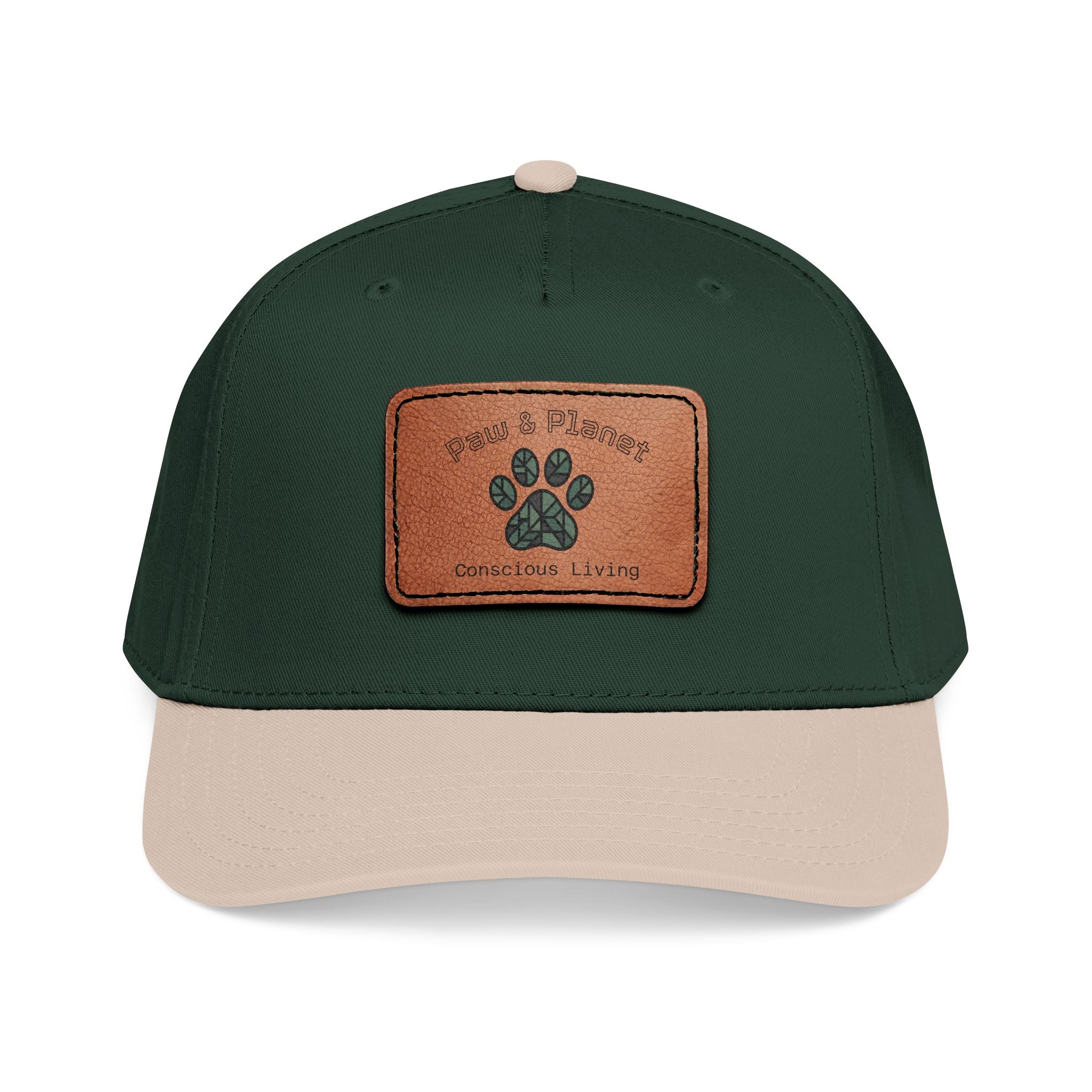 Paw & Planet Trail Cap – Vegan Leather Paw Patch Snapback