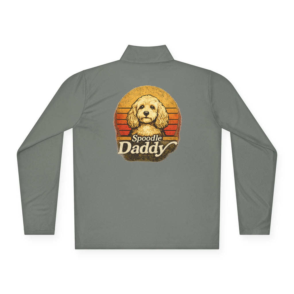 Spoodle Daddy Retro Sunset Quarter-Zip Pullover