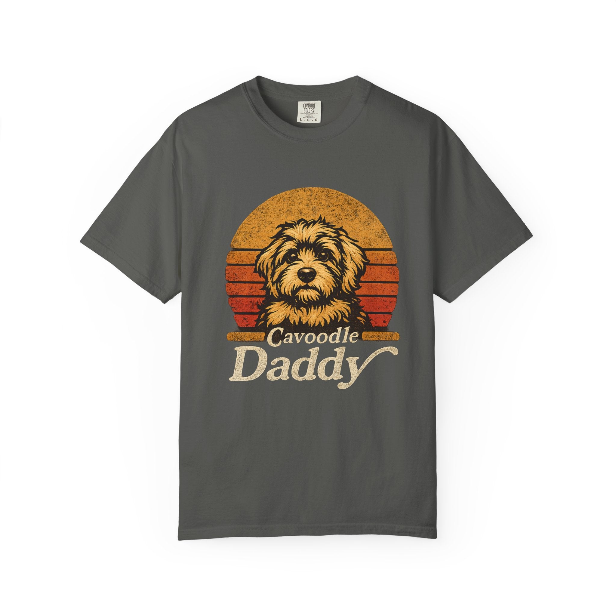 Cavoodle Daddy T-Shirt – Retro Dog Dad Tee, Cavapoo Lover Gift