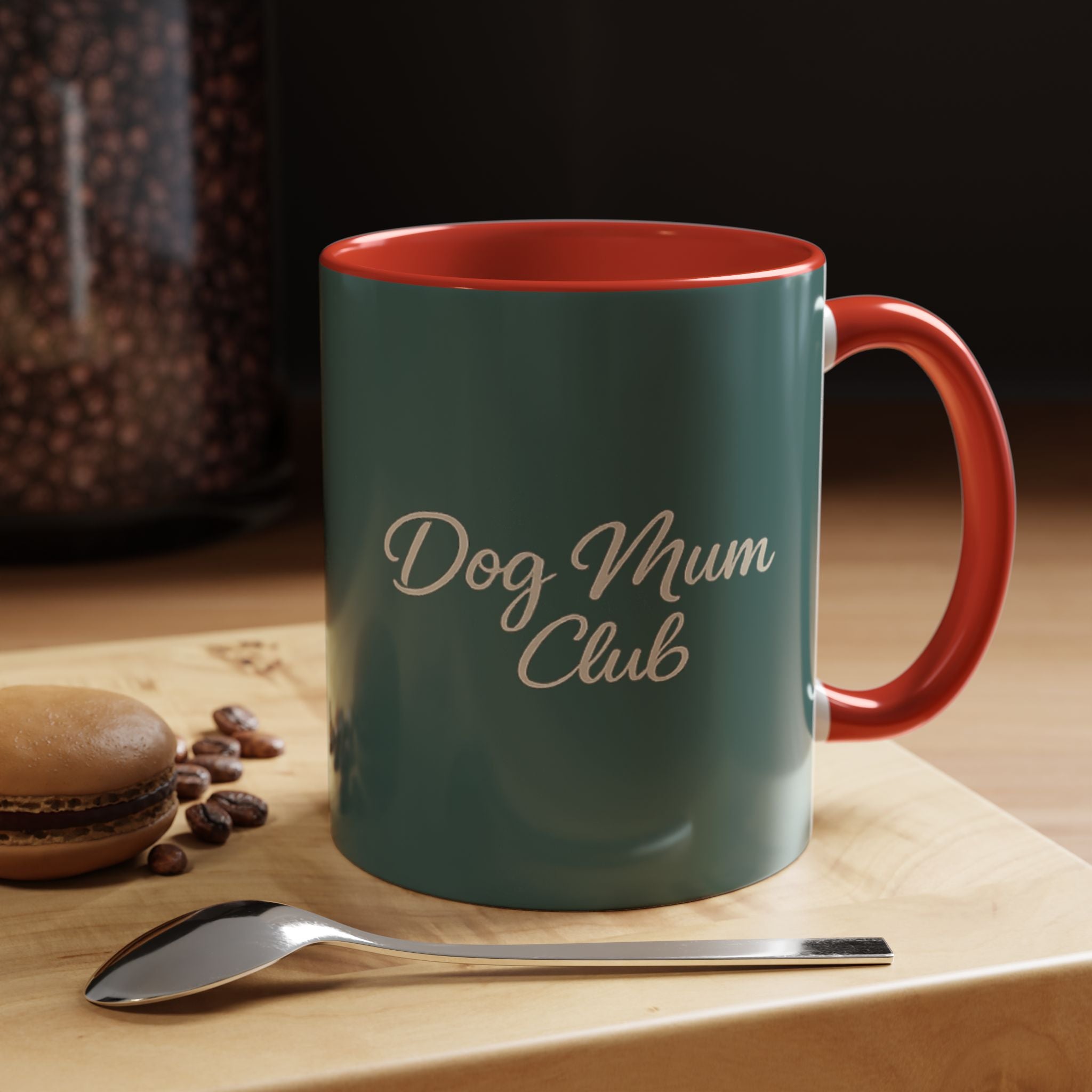 Dog Mum Coffee Mug – “Cuddles. Coffee. Conscious Living.” Accent Mug