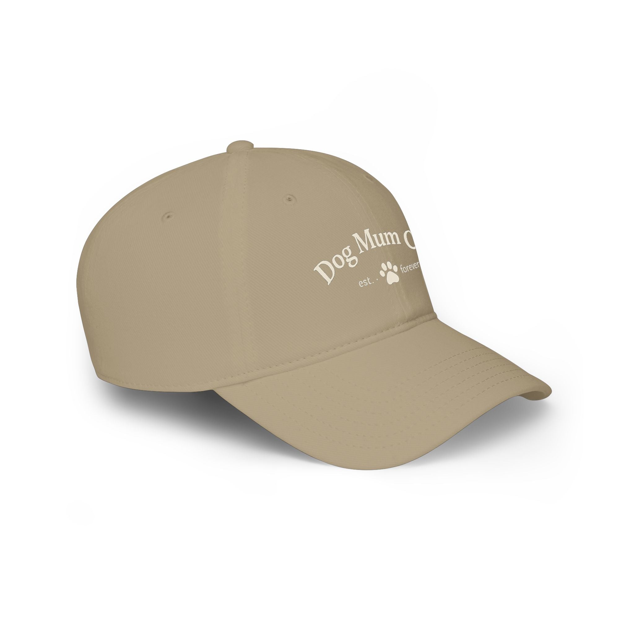Dog Mum Club Baseball Cap – Cute Paw Print Low Profile Hat for Dog Lovers