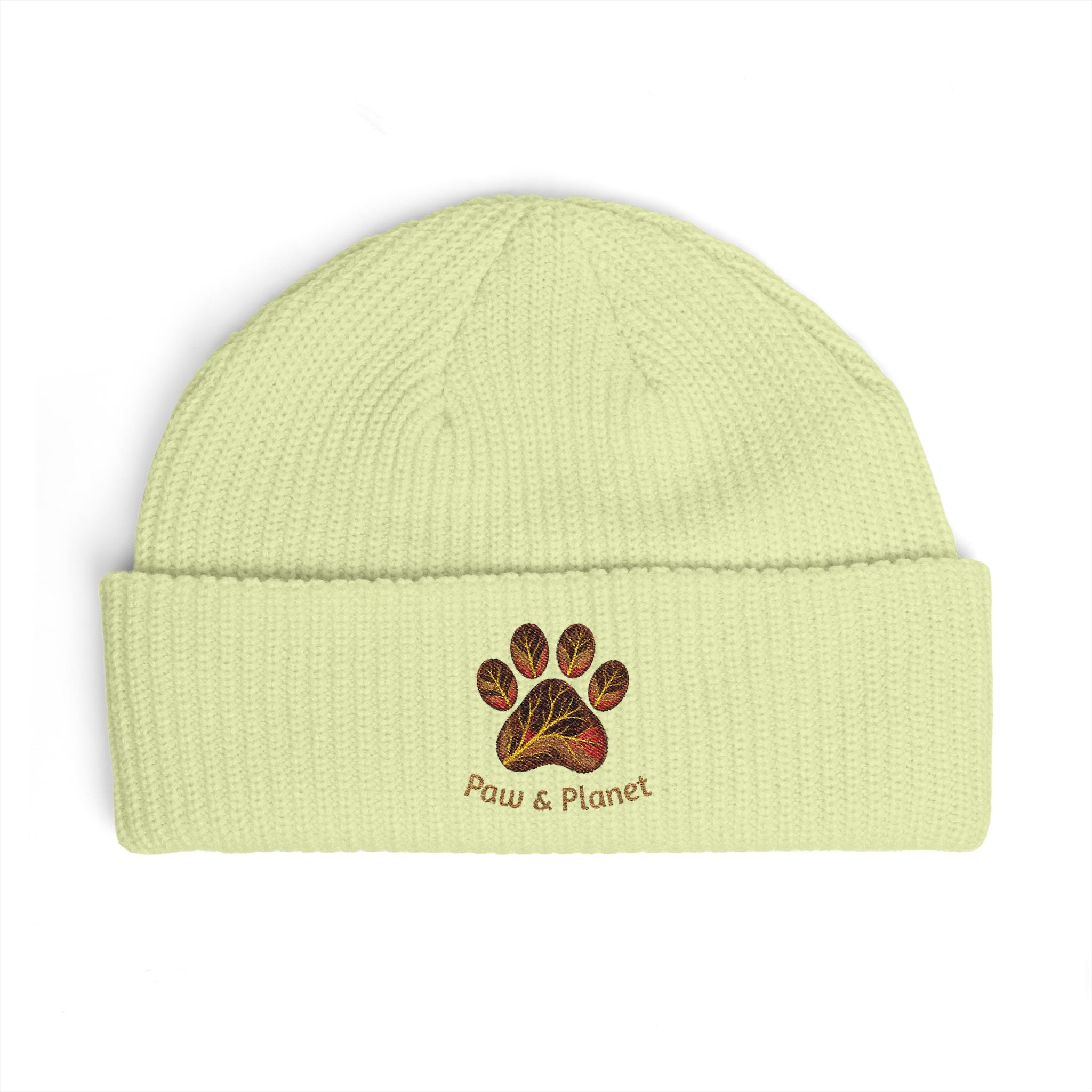 The Morning Walk Beanie - "Paw & Planet" Paw Embroidered Winter Hat
