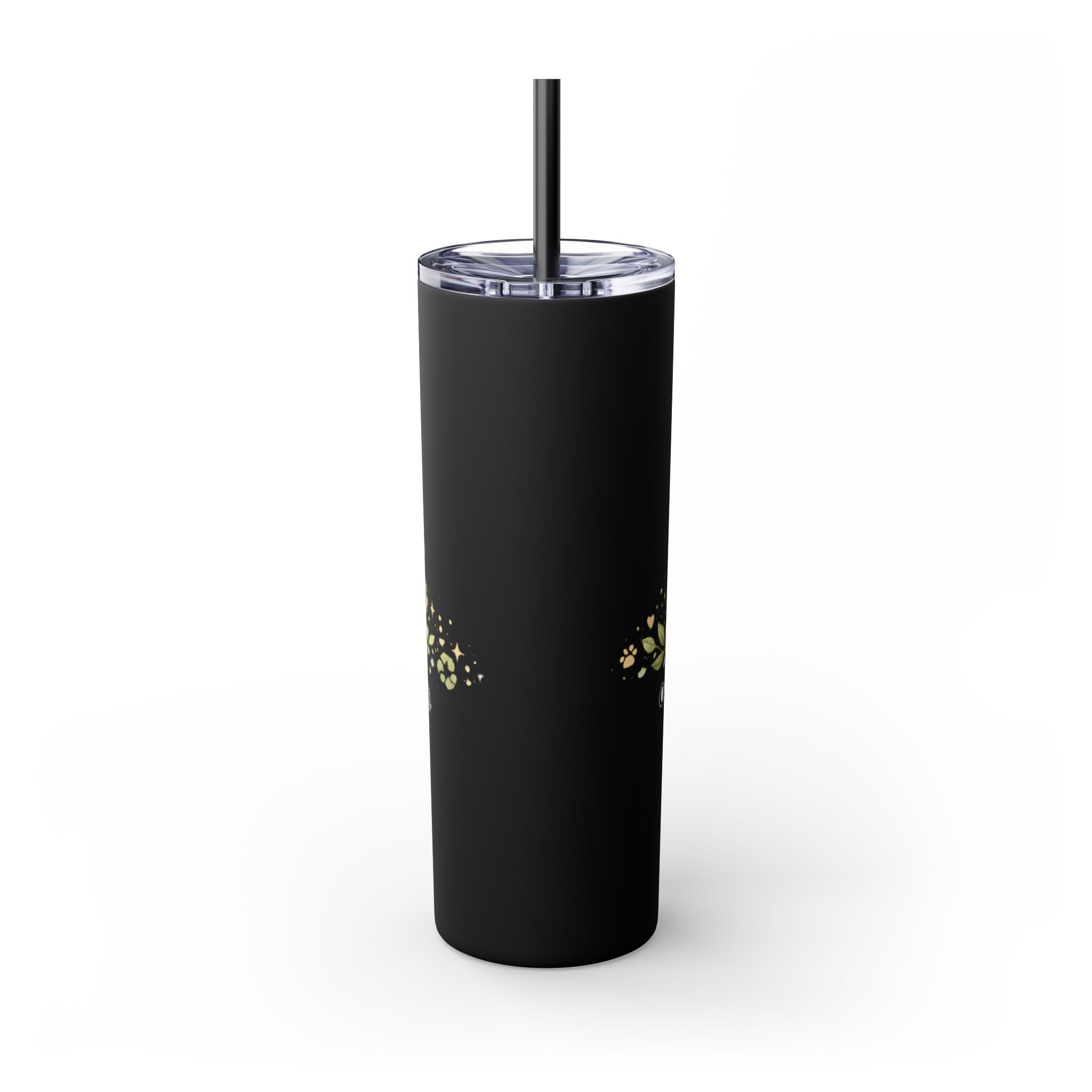 Cuddles Coffee Conscious Pup Design 20oz Skinny Tumbler