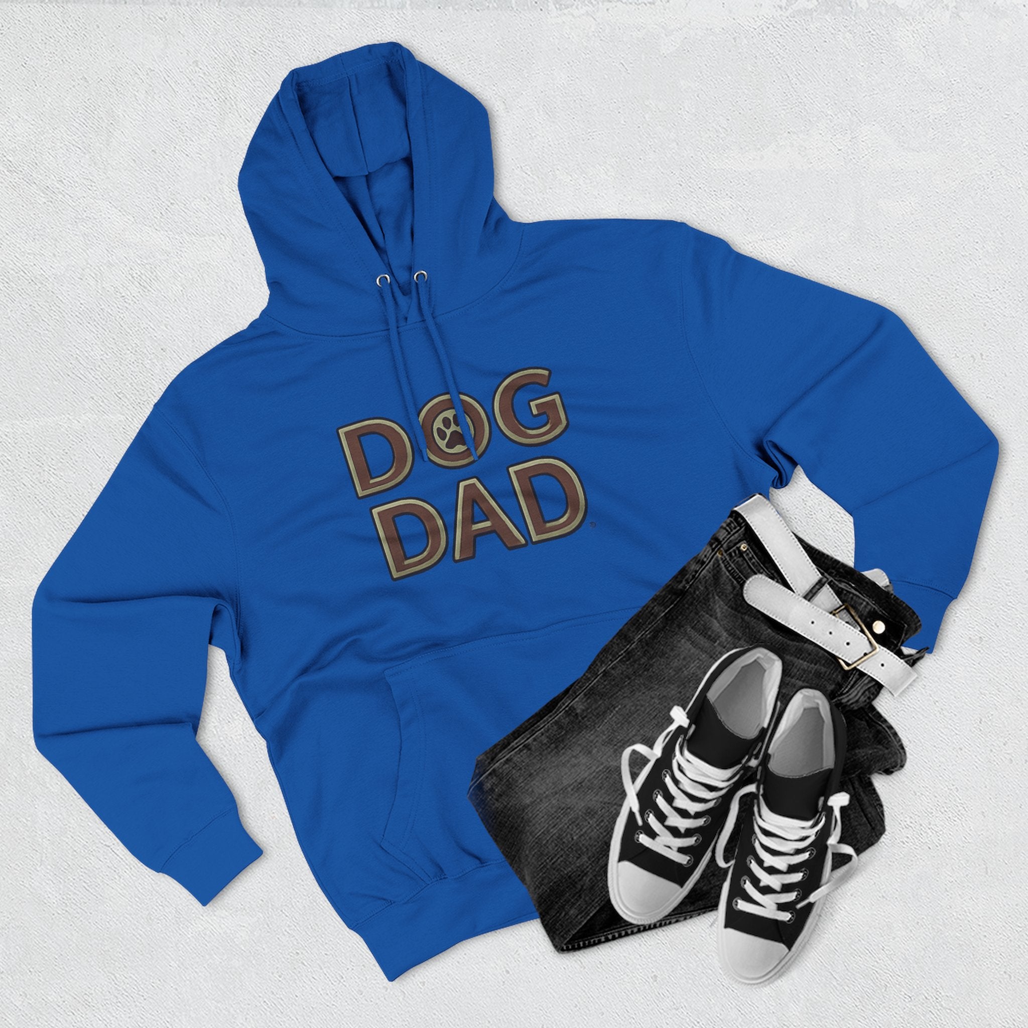 Dog Dad Hoodie — “Dog Dad Club” Cozy Fleece Pullover (Pet Lover Gift)
