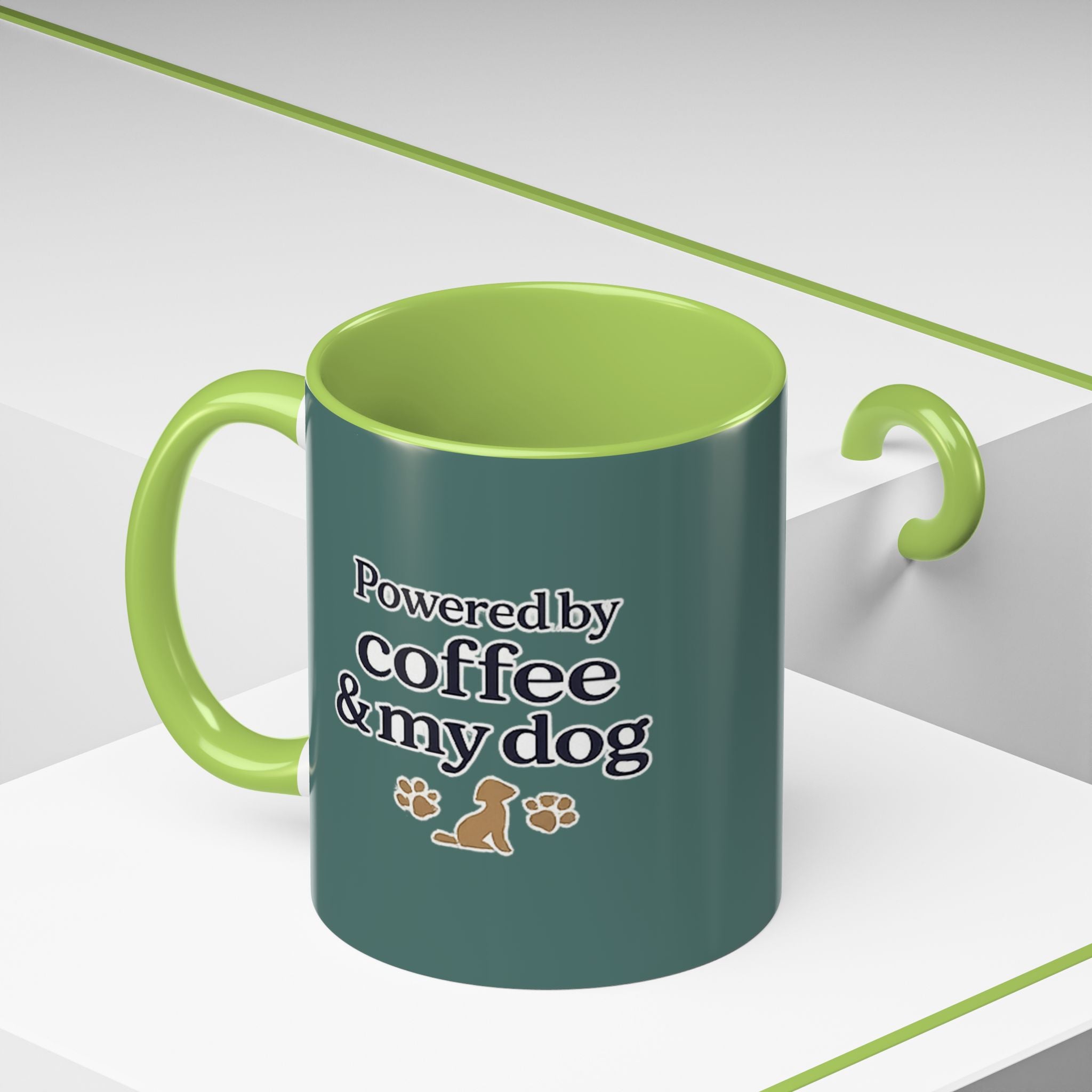 Dog Mum Coffee Mug – “Cuddles. Coffee. Conscious Living.” Accent Mug