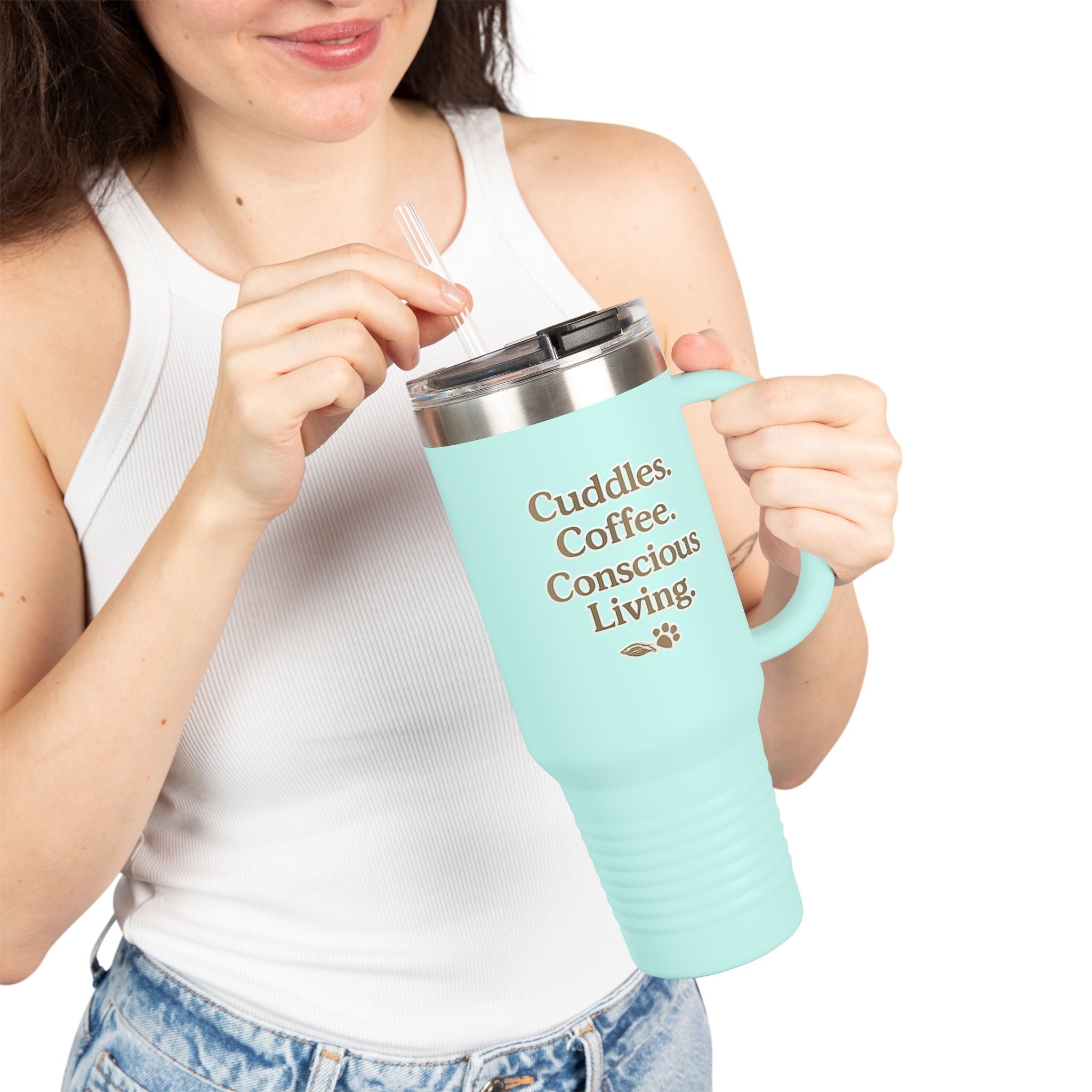 Cuddles & Coffee Conscious Living Tumbler
