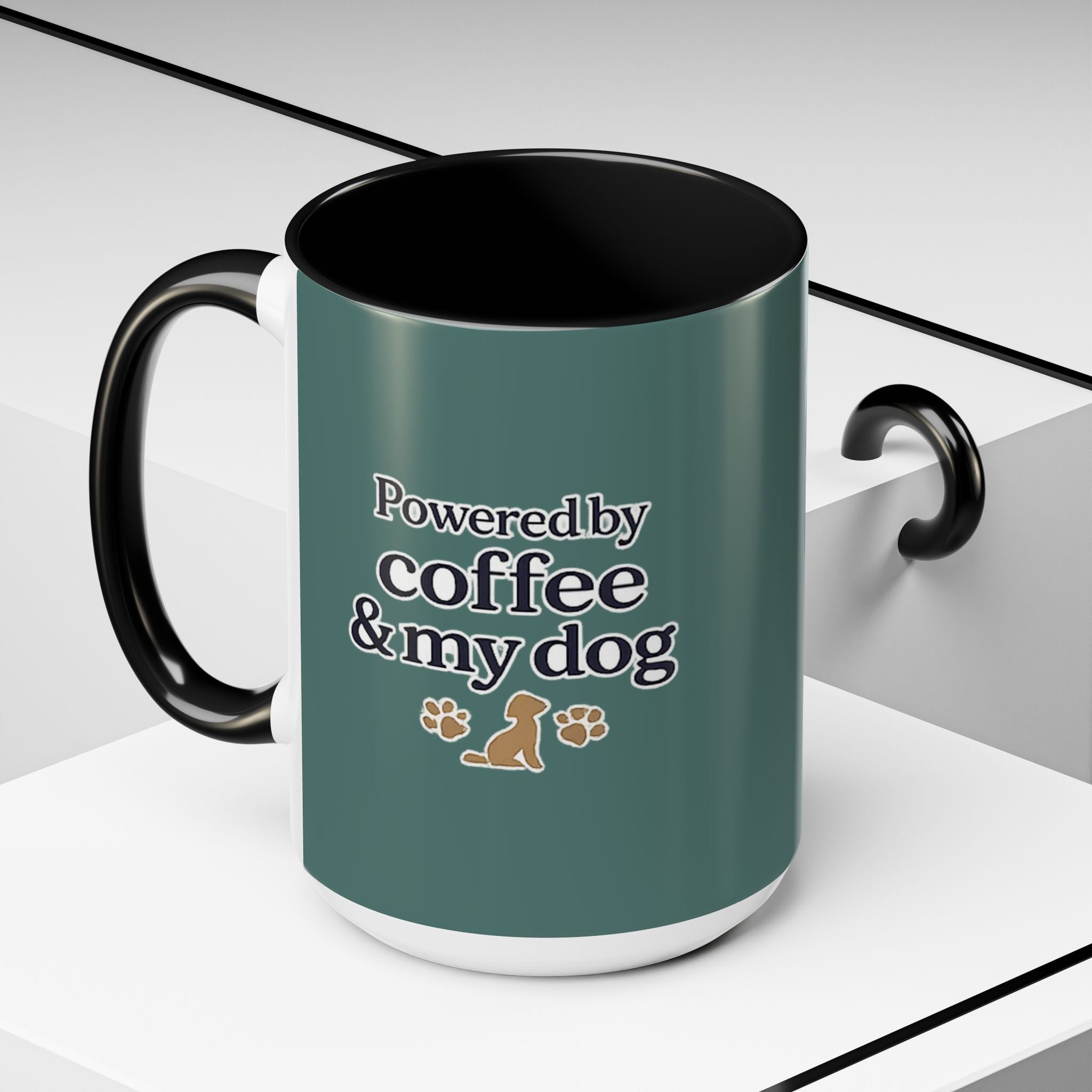 Dog Mum Coffee Mug – “Cuddles. Coffee. Conscious Living.” Accent Mug