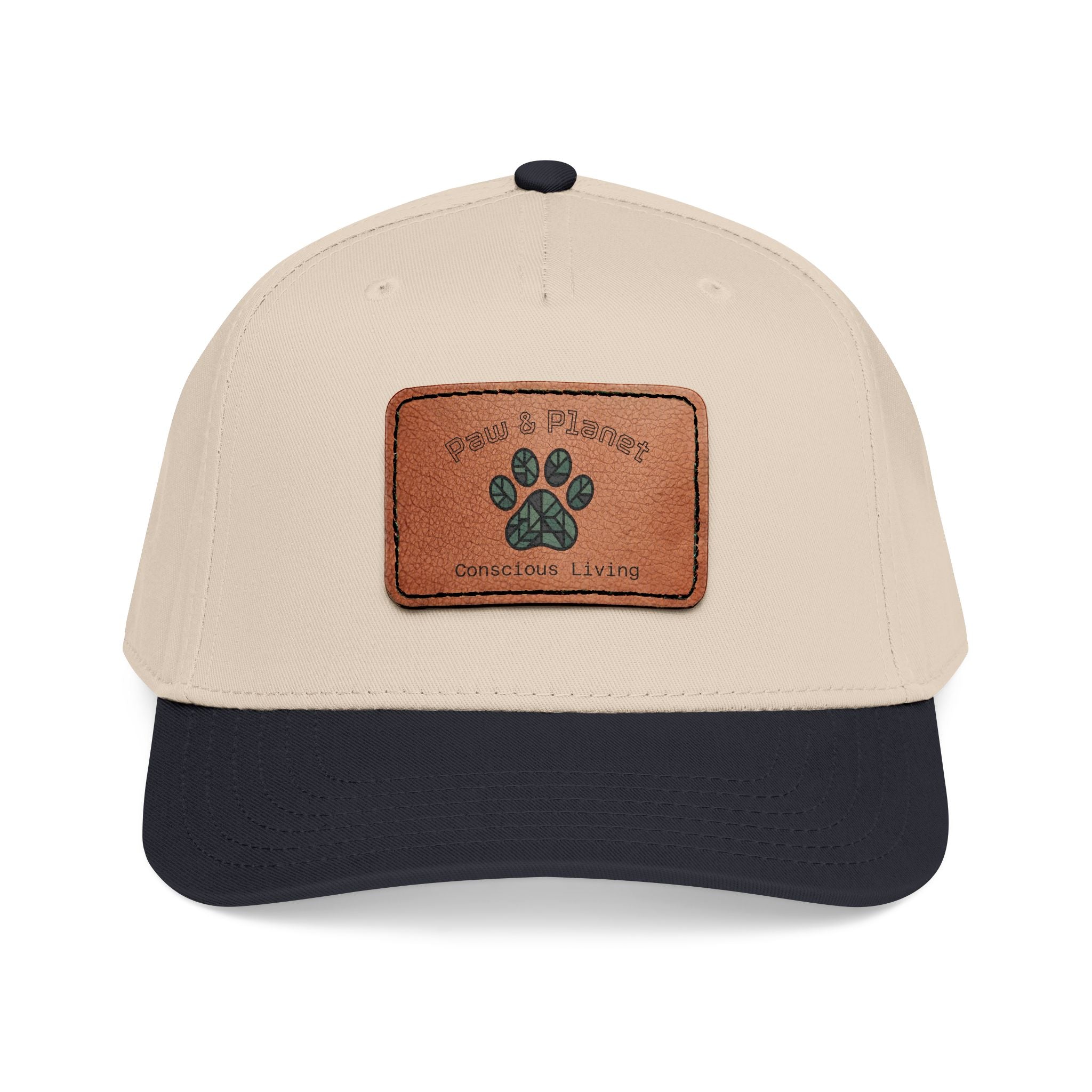 Paw & Planet Trail Cap – Vegan Leather Paw Patch Snapback