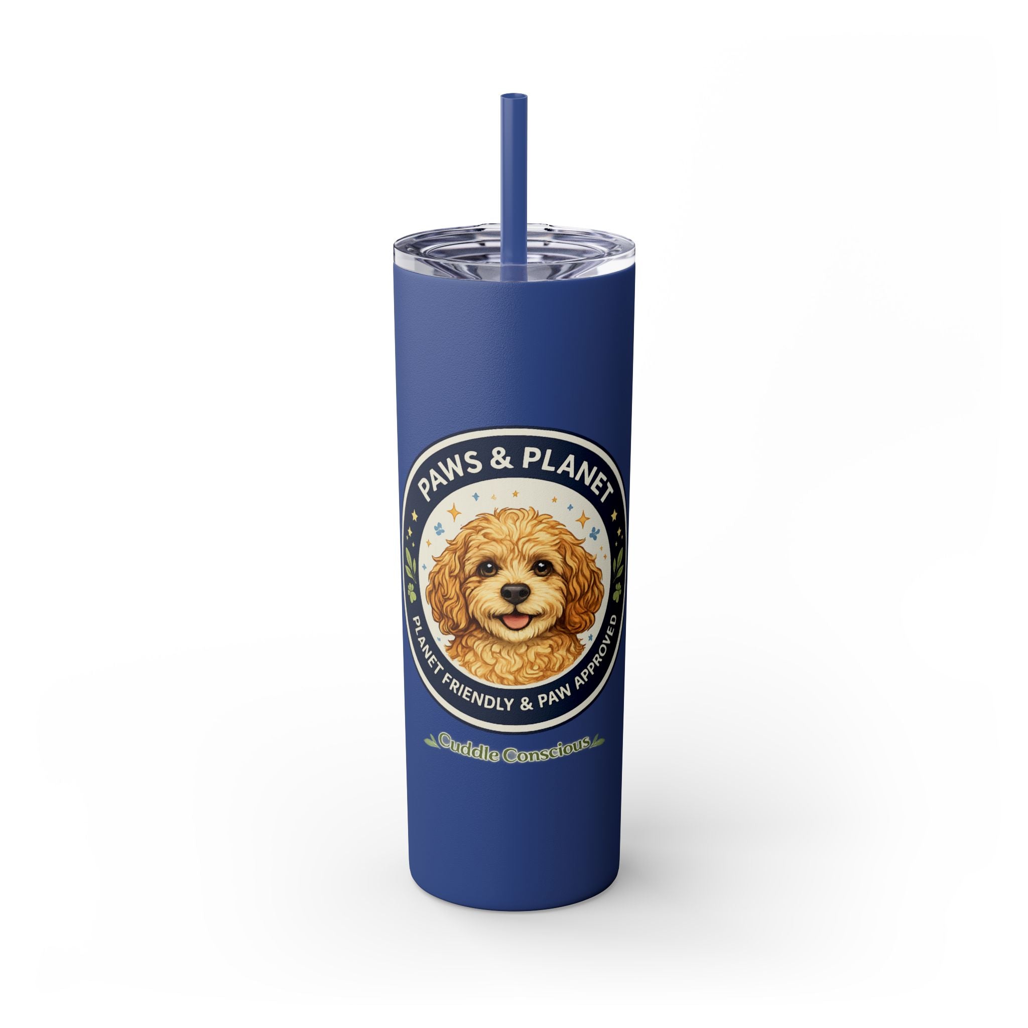 Cuddles Coffee Conscious Logo Pup Design Copy of 20oz Skinny Tumbler