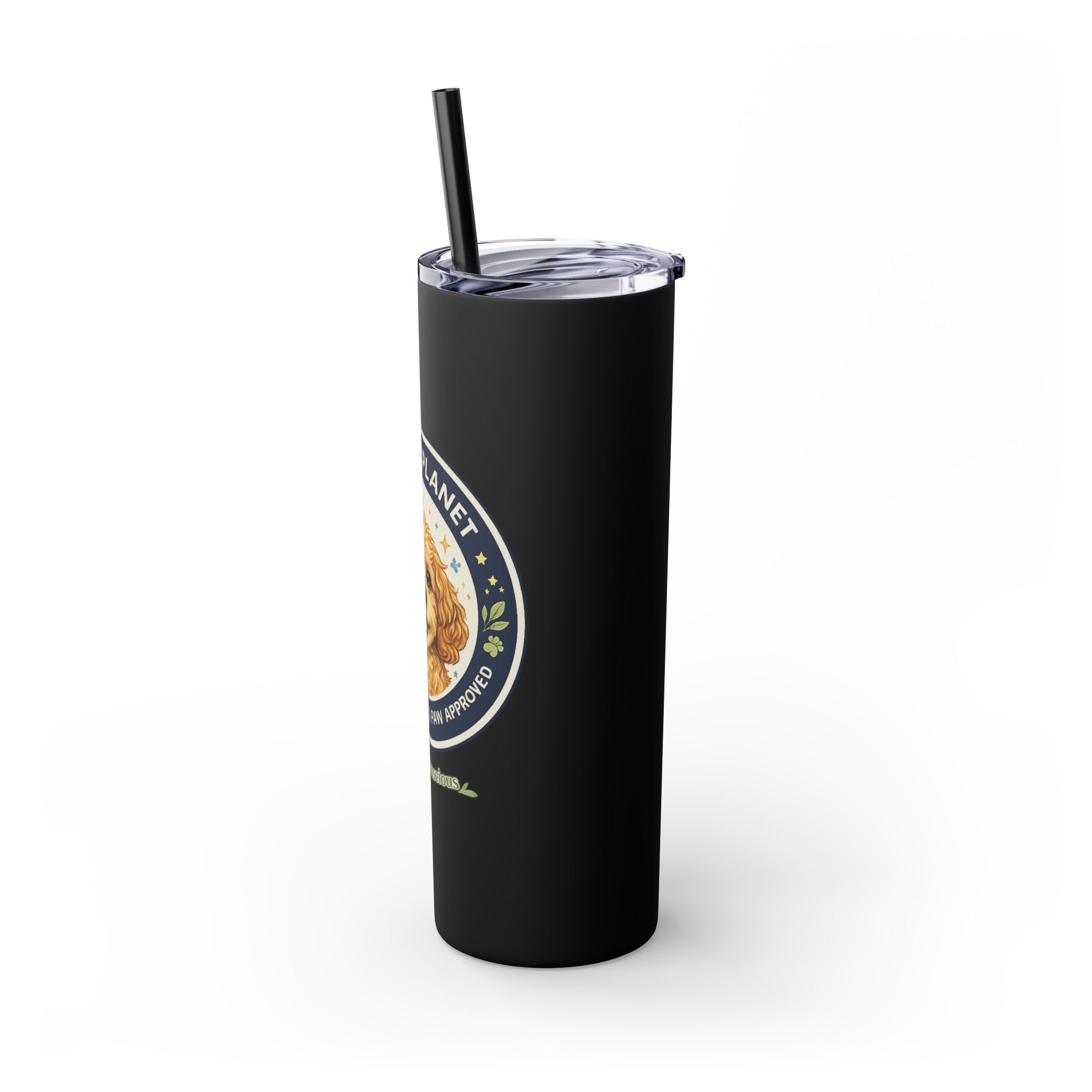Cuddles Coffee Conscious Logo Pup Design Copy of 20oz Skinny Tumbler