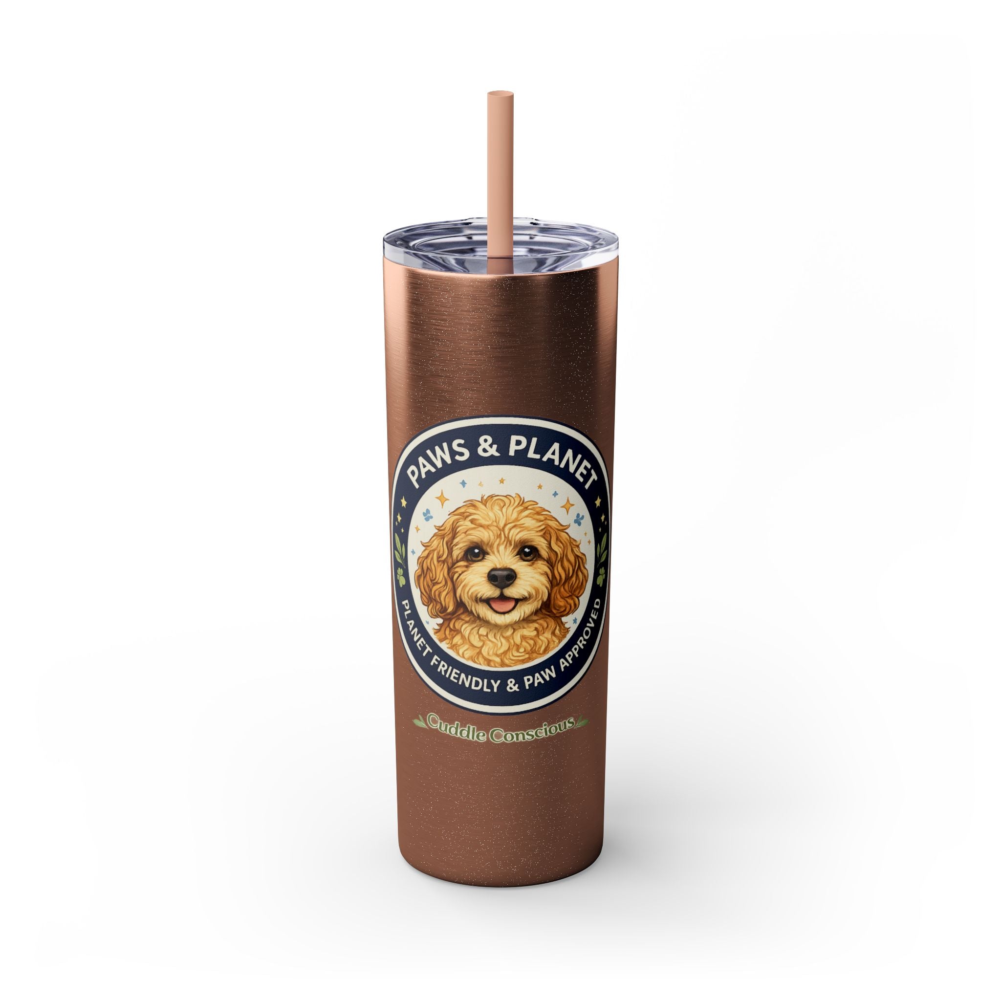 Cuddles Coffee Conscious Logo Pup Design Copy of 20oz Skinny Tumbler