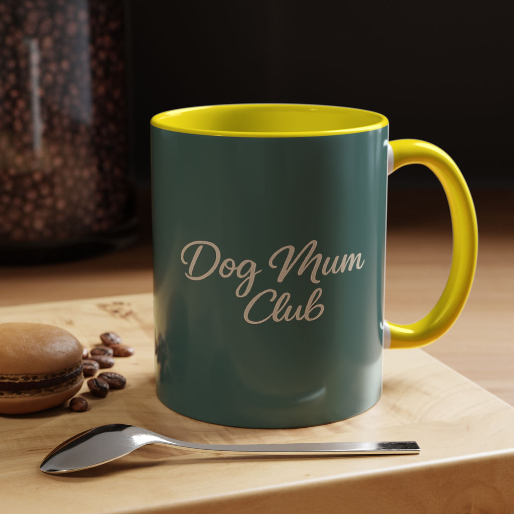 Dog Mum Coffee Mug – “Cuddles. Coffee. Conscious Living.” Accent Mug