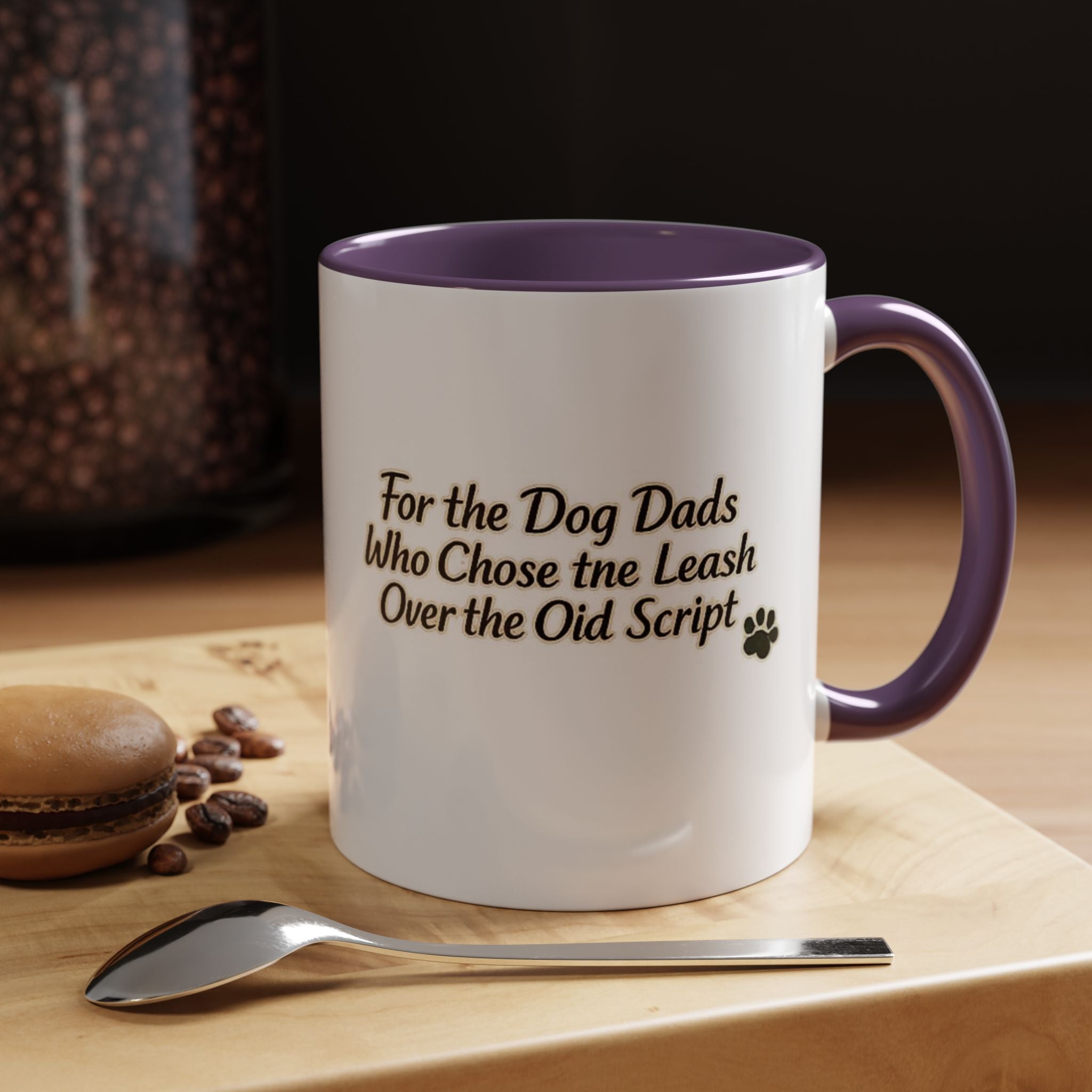 Dog Dad Coffee Mug – "For the Dog Dads Who Chose the Leash Over the Old Script" Accent Mug