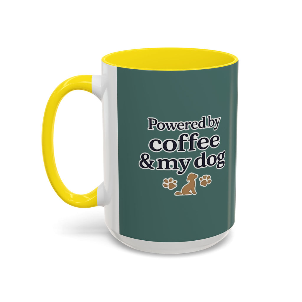 Dog Mum Coffee Mug – “Cuddles. Coffee. Conscious Living.” Accent Mug