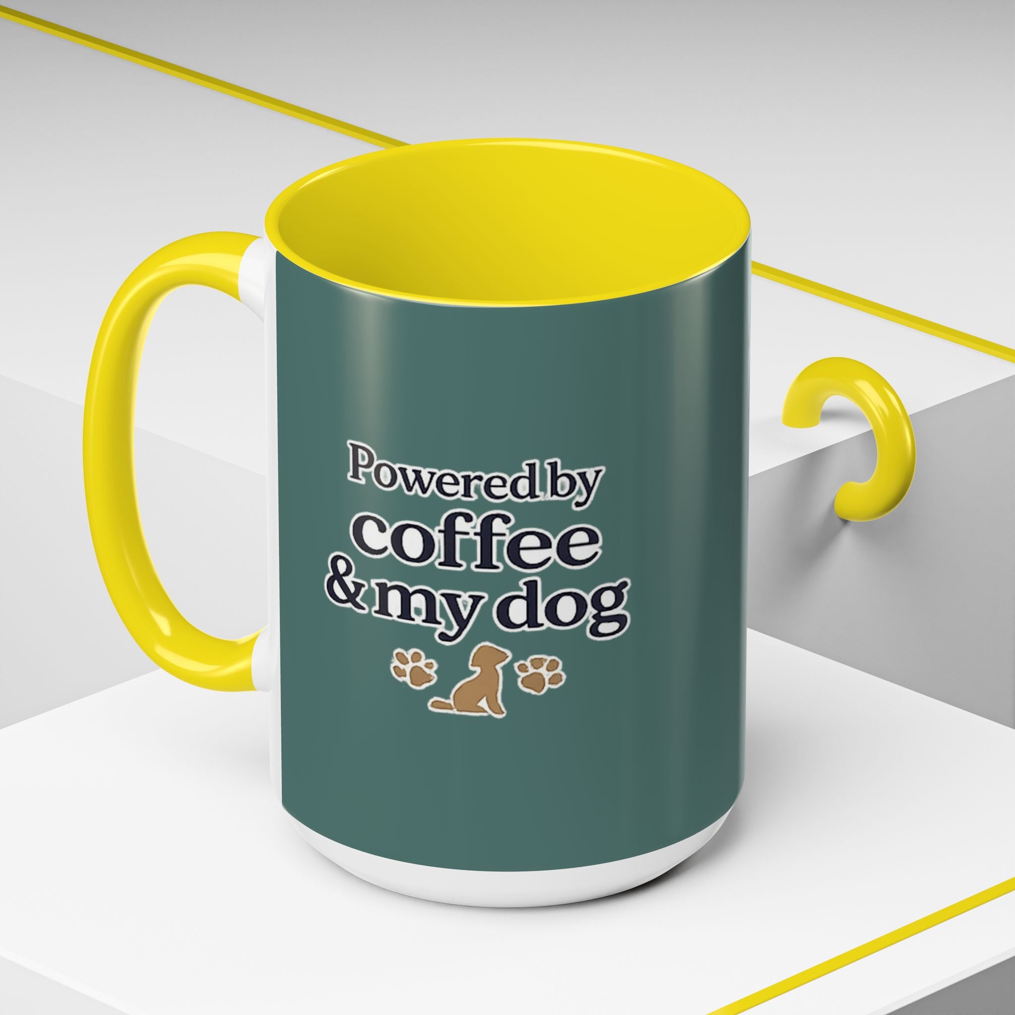 Dog Mum Coffee Mug – “Cuddles. Coffee. Conscious Living.” Accent Mug