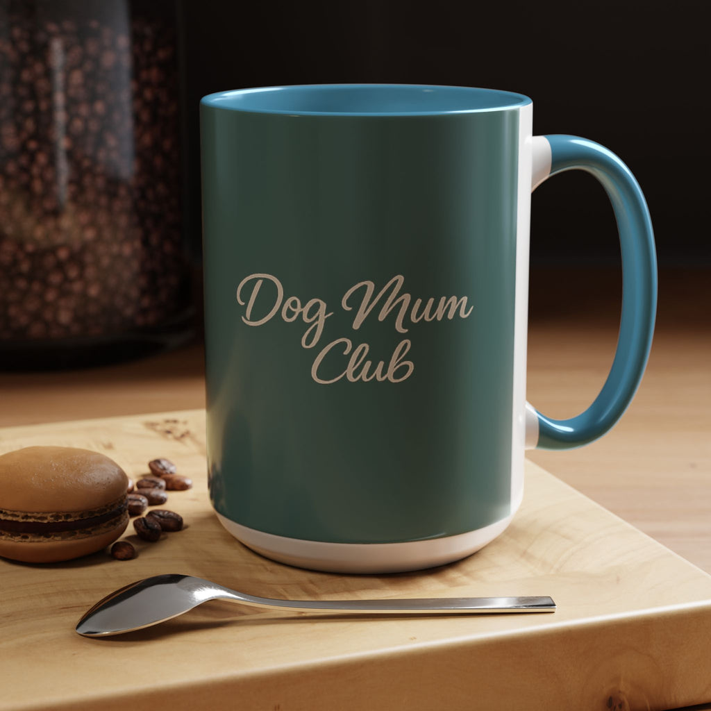 Dog Mum Coffee Mug – “Cuddles. Coffee. Conscious Living.” Accent Mug