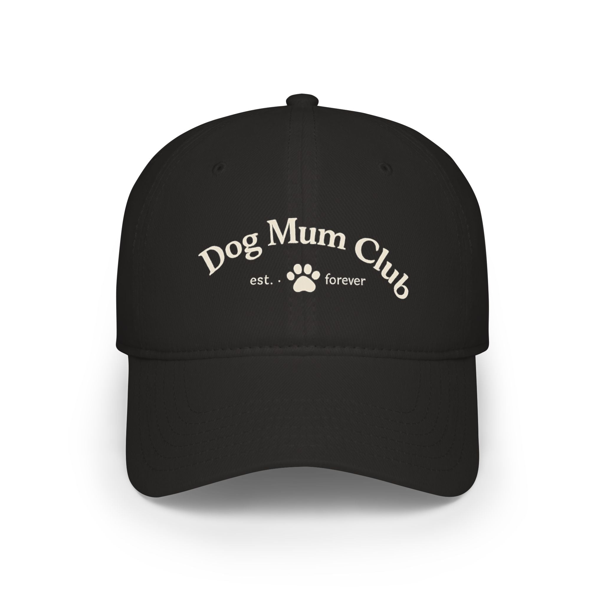Dog Mum Club Baseball Cap – Cute Paw Print Low Profile Hat for Dog Lovers