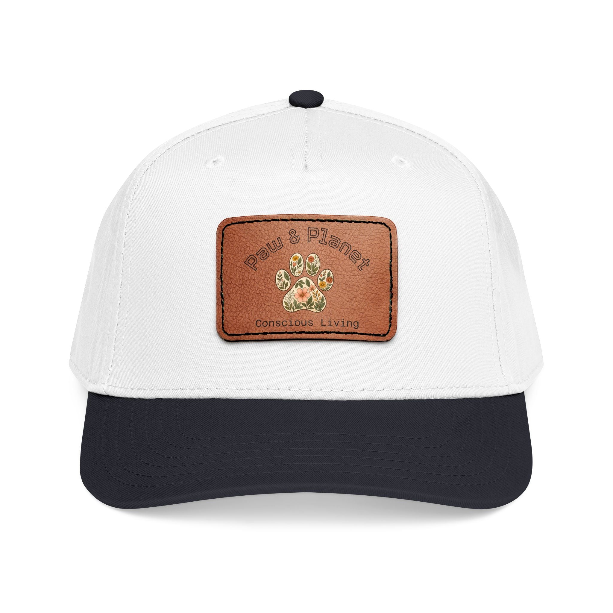 Paw & Planet Floral Trail Cap – Vegan Leather Paw Patch Snapback