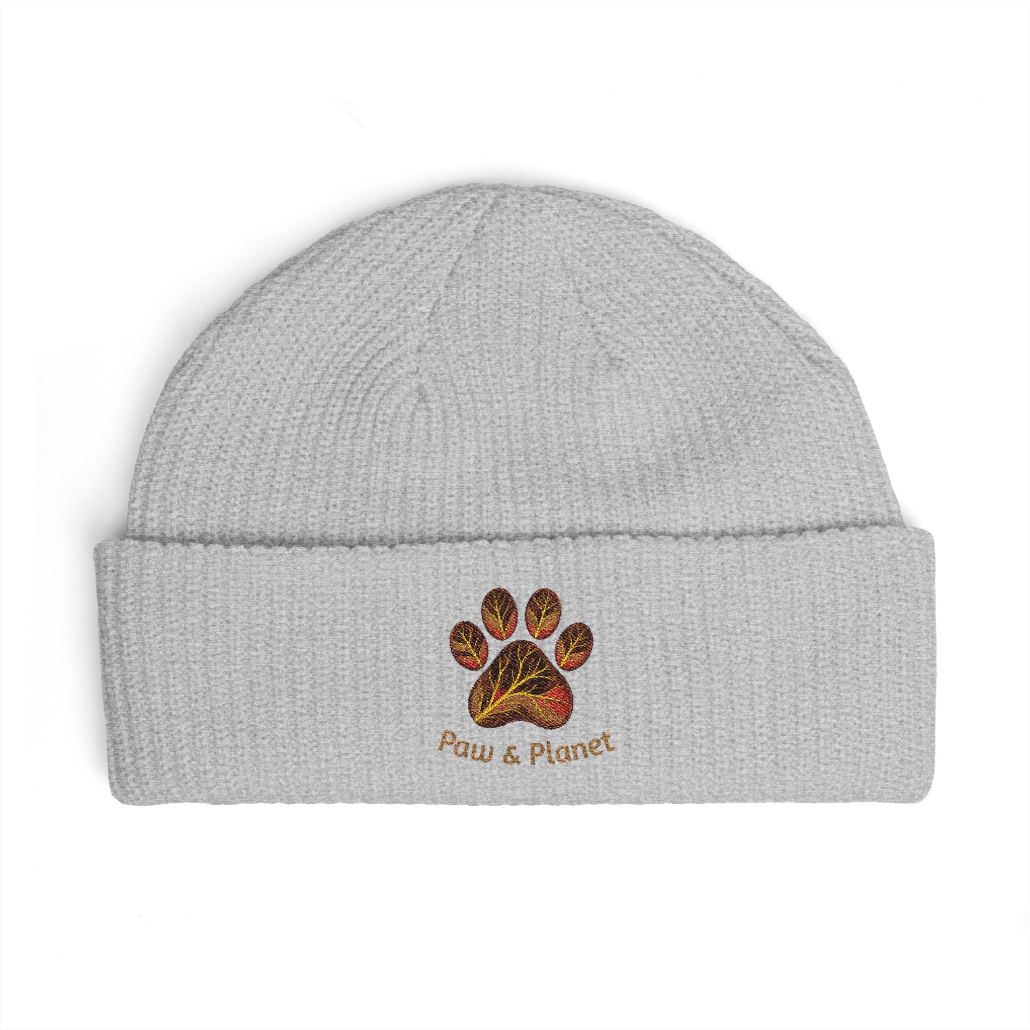 The Morning Walk Beanie - "Paw & Planet" Paw Embroidered Winter Hat