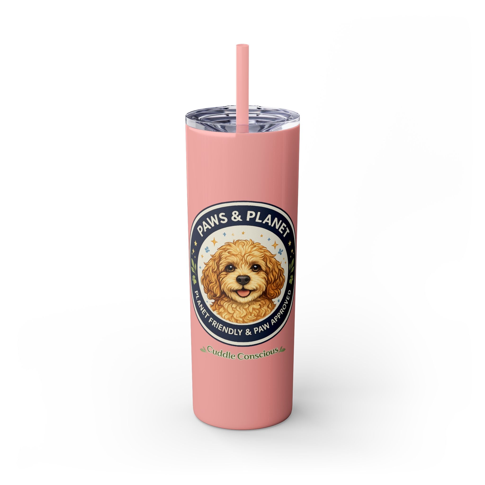 Cuddles Coffee Conscious Logo Pup Design Copy of 20oz Skinny Tumbler