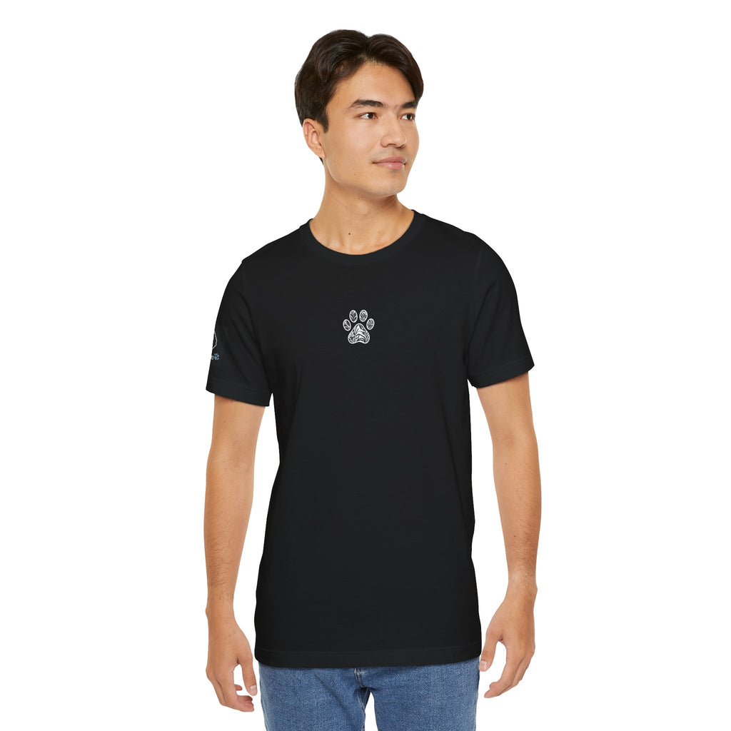 Dog Mum T-Shirt — Cute Cavoodle Illustration & Paw Print Floral Design