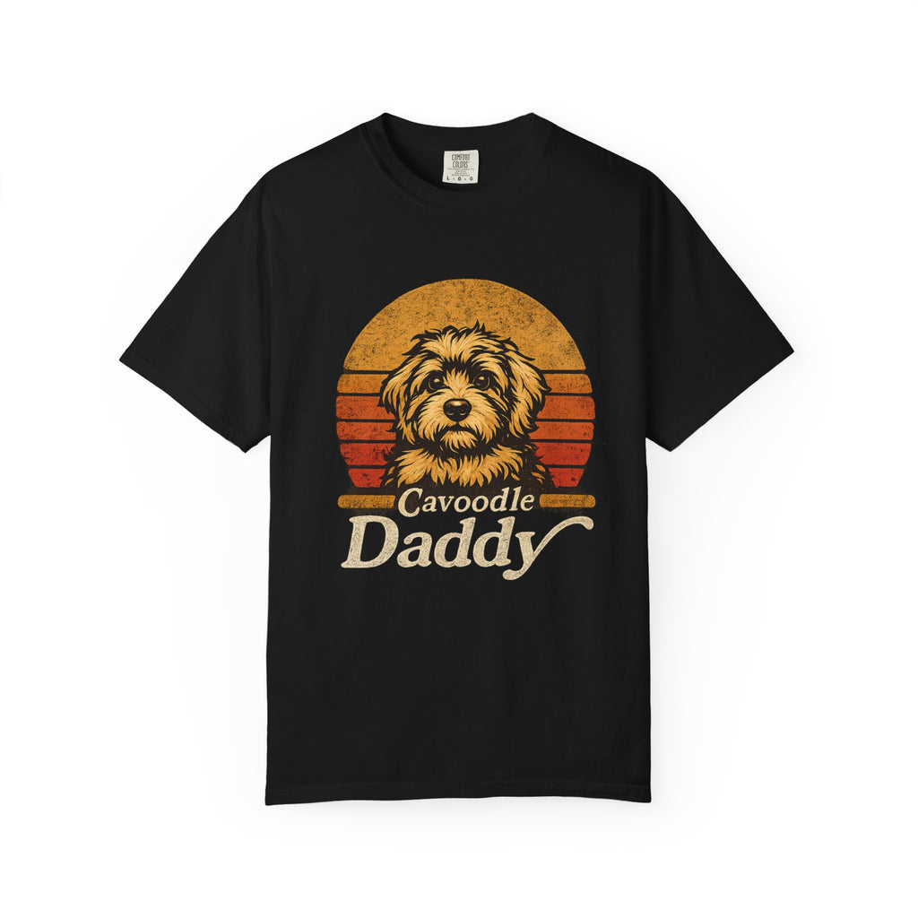 Cavoodle Daddy T-Shirt – Retro Dog Dad Tee, Cavapoo Lover Gift