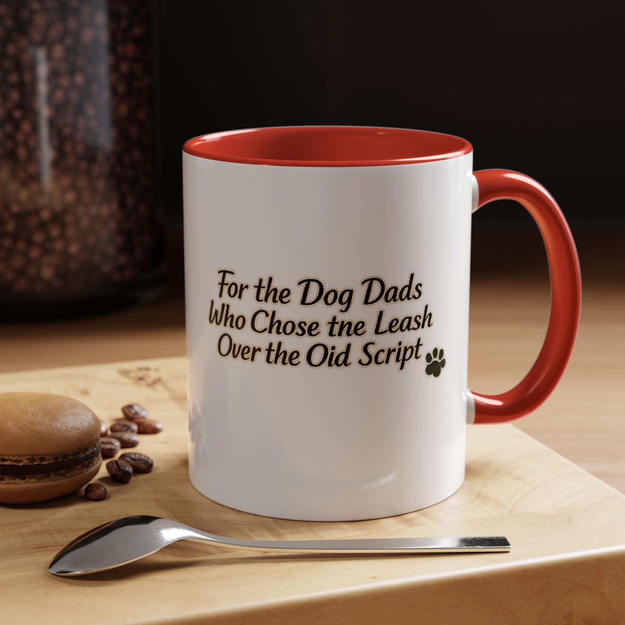 Dog Dad Coffee Mug – "For the Dog Dads Who Chose the Leash Over the Old Script" Accent Mug