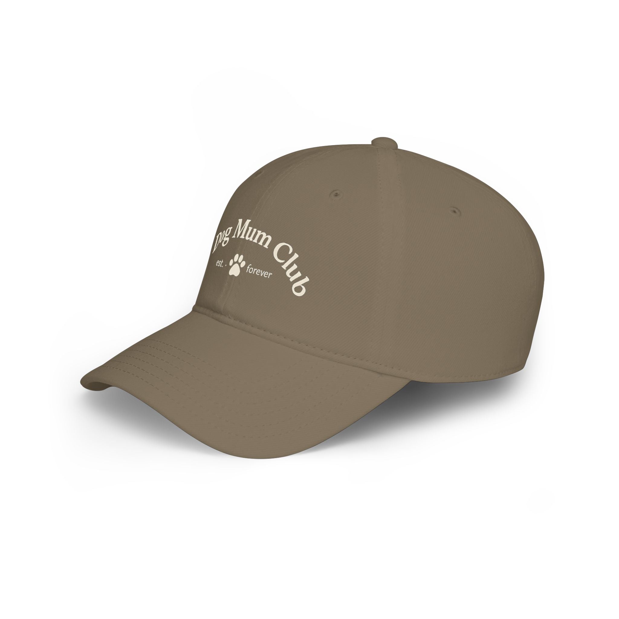 Dog Mum Club Baseball Cap – Cute Paw Print Low Profile Hat for Dog Lovers
