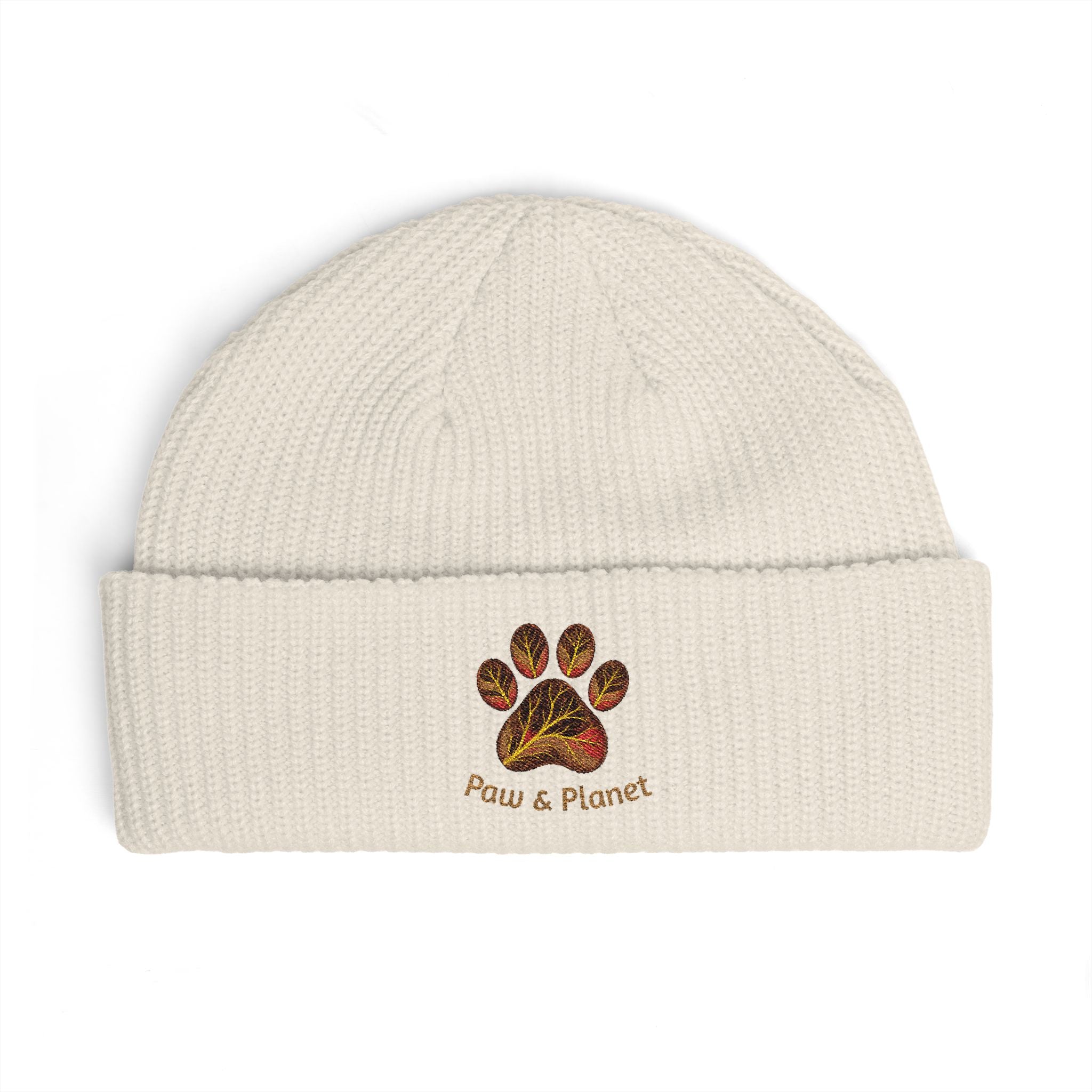 The Morning Walk Beanie - "Paw & Planet" Paw Embroidered Winter Hat