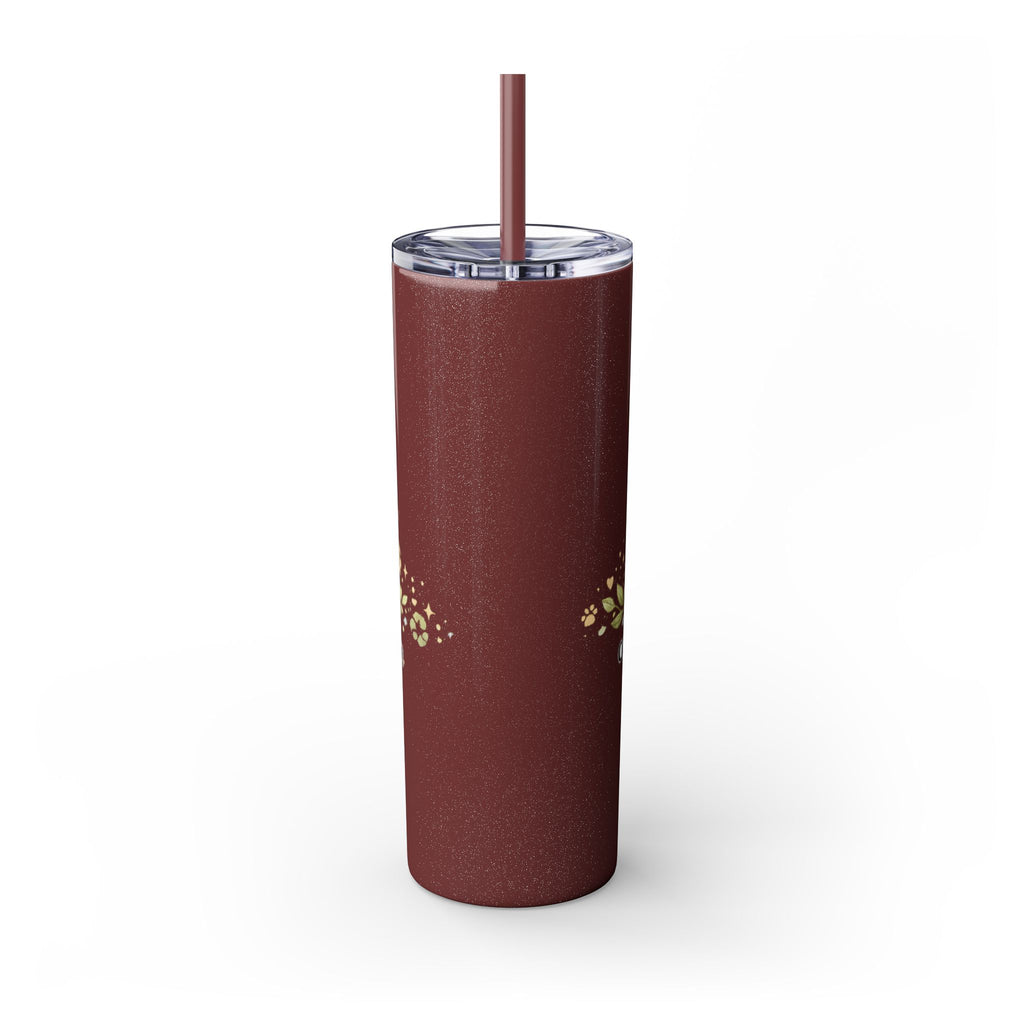Cuddles Coffee Conscious Pup Design 20oz Skinny Tumbler
