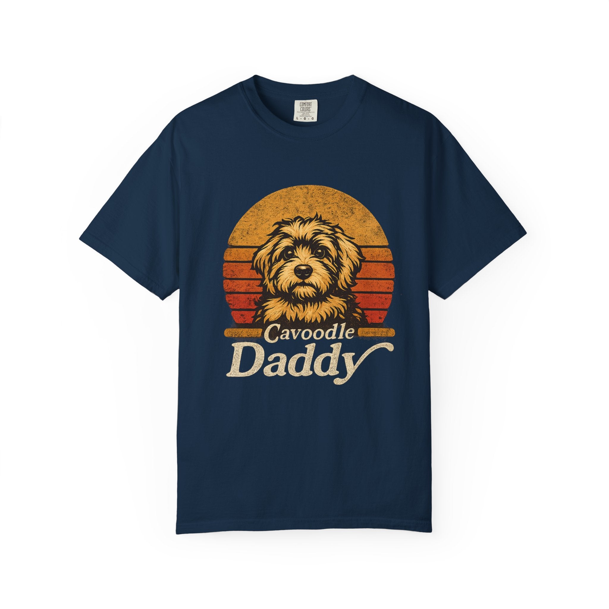 Cavoodle Daddy T-Shirt – Retro Dog Dad Tee, Cavapoo Lover Gift