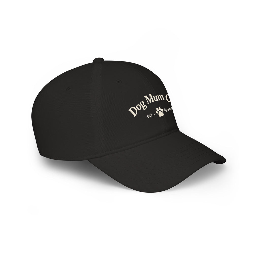 Dog Mum Club Baseball Cap – Cute Paw Print Low Profile Hat for Dog Lovers