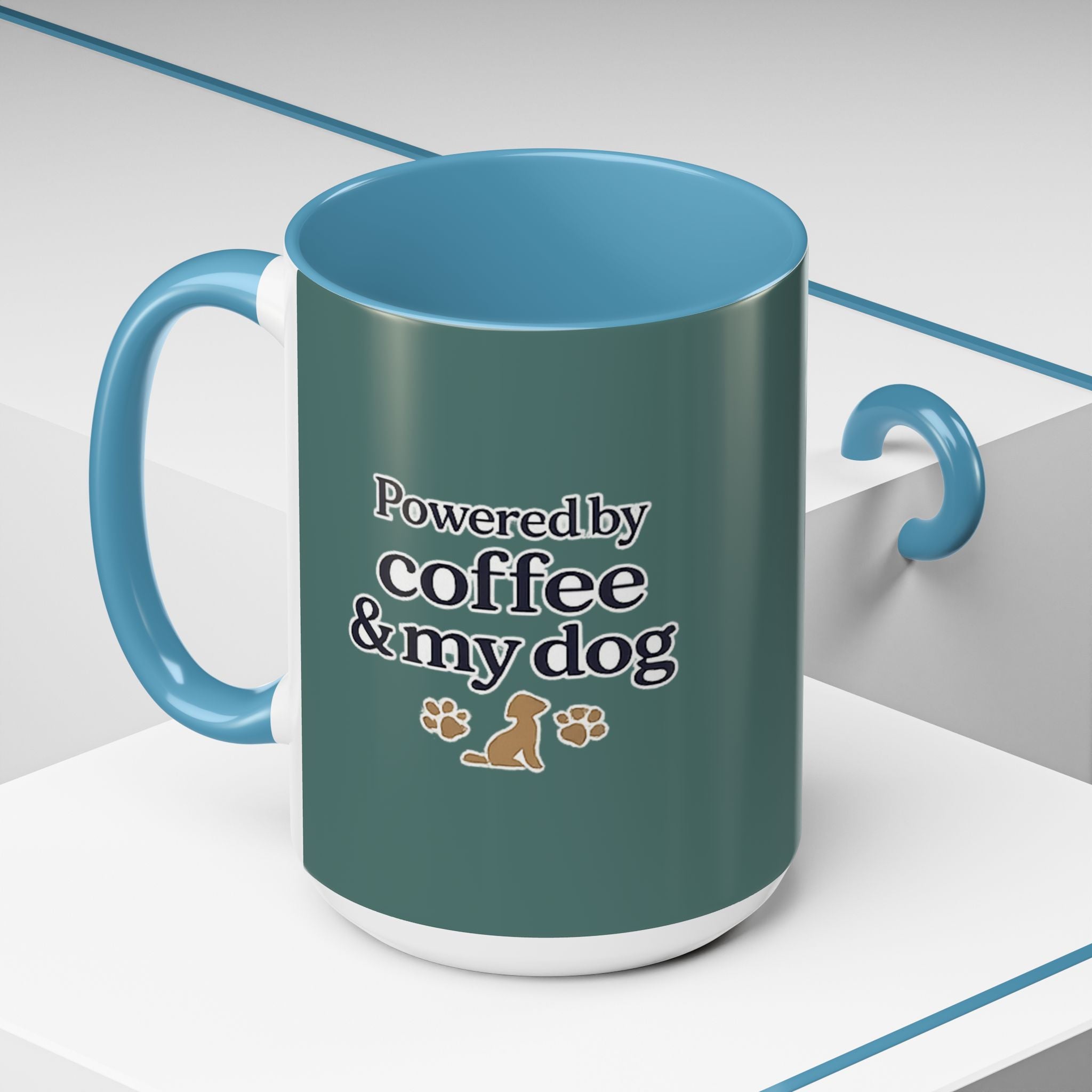 Dog Mum Coffee Mug – “Cuddles. Coffee. Conscious Living.” Accent Mug