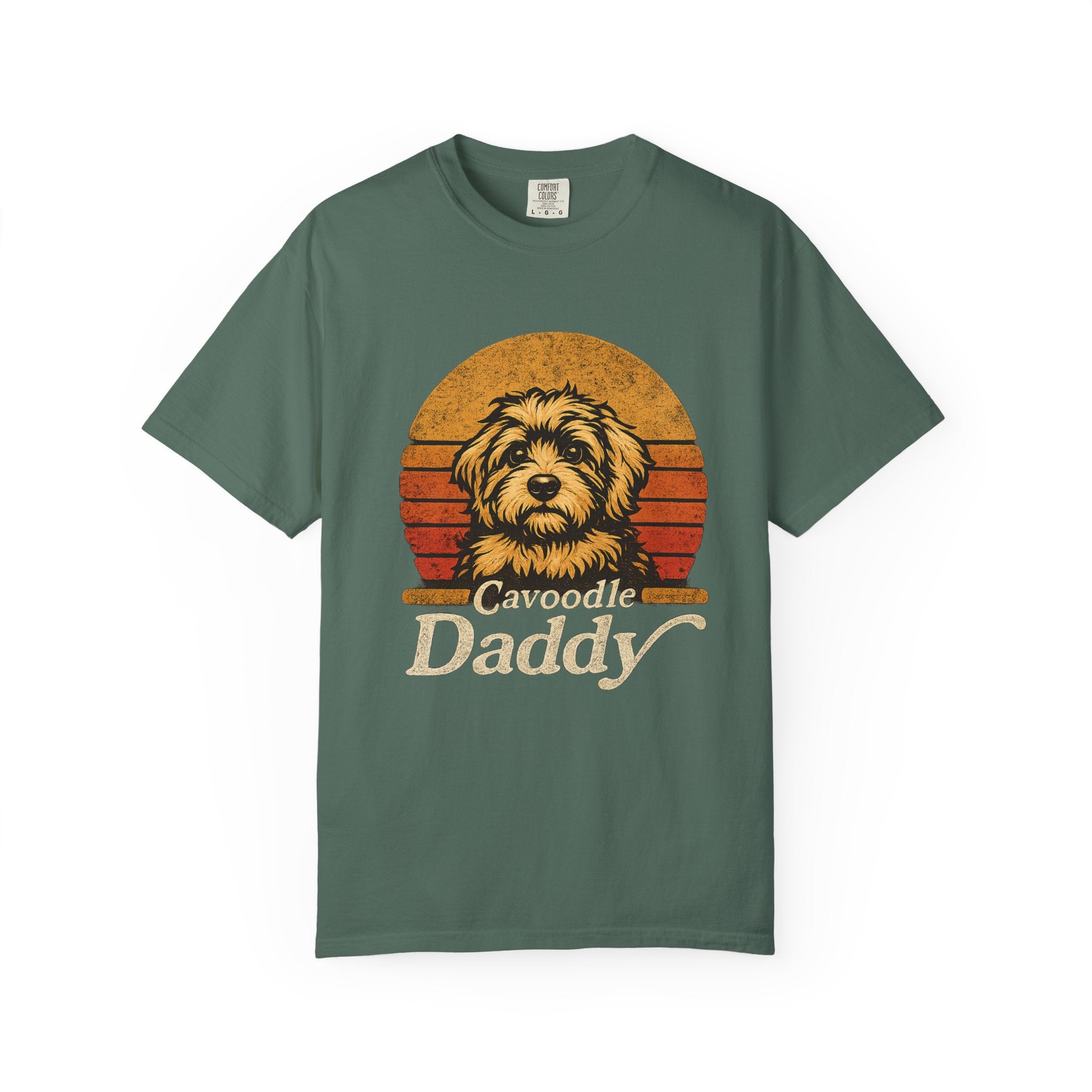 Cavoodle Daddy T-Shirt – Retro Dog Dad Tee, Cavapoo Lover Gift