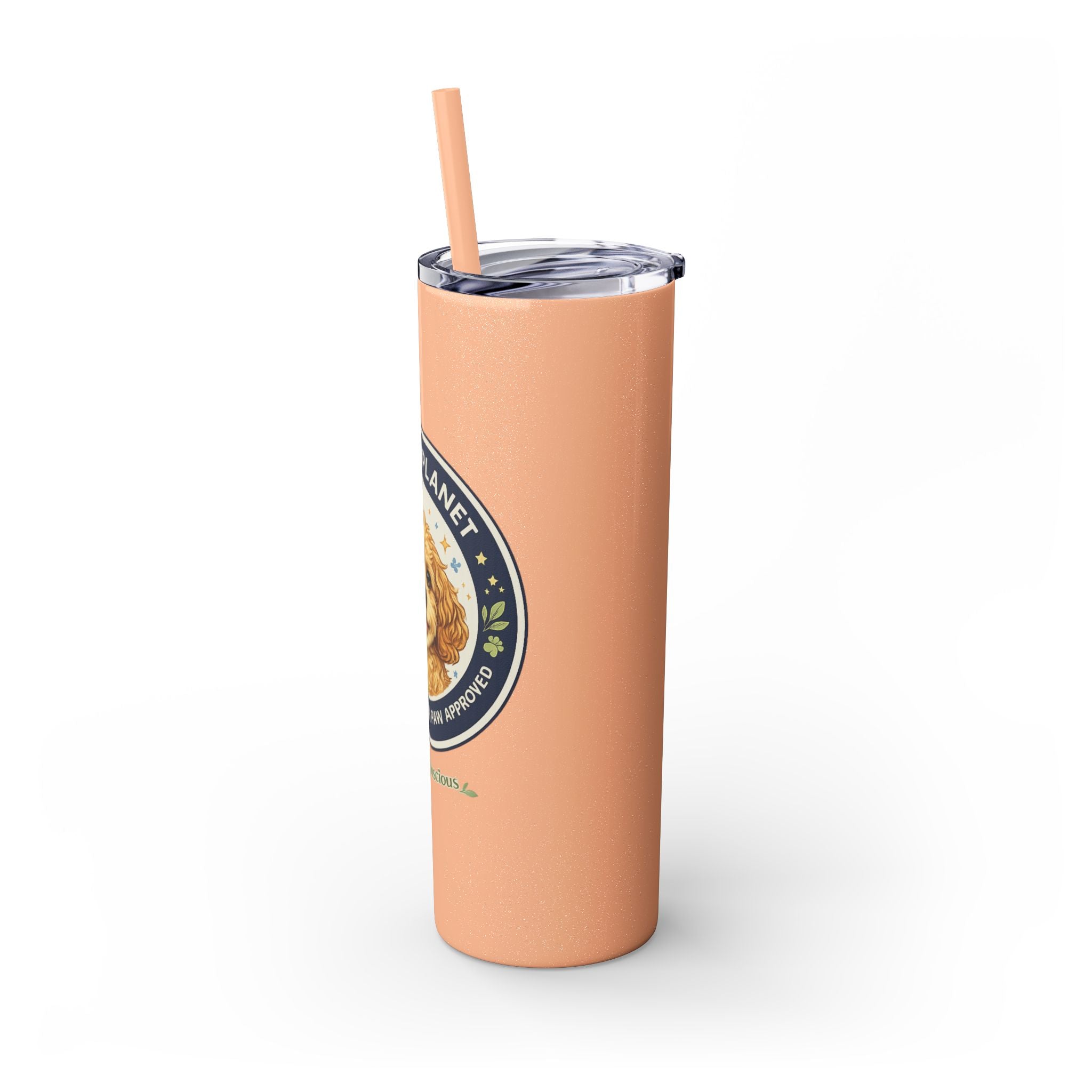 Cuddles Coffee Conscious Logo Pup Design Copy of 20oz Skinny Tumbler
