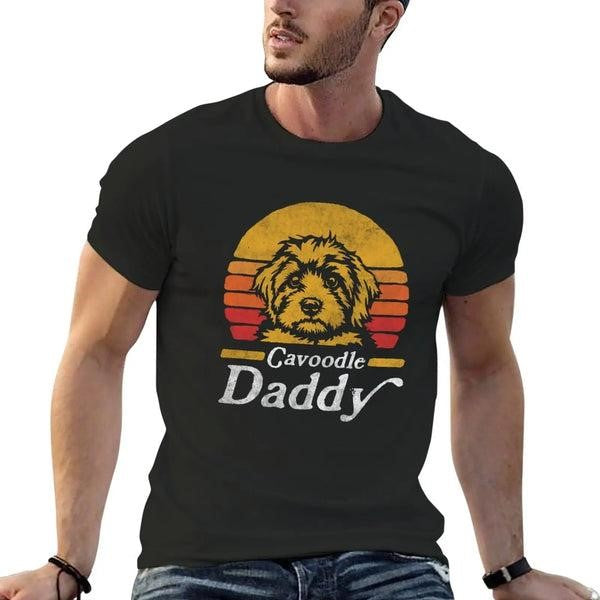 Cavoodle Daddy T-Shirt – Retro Dog Dad Tee, Cavapoo Lover Gift